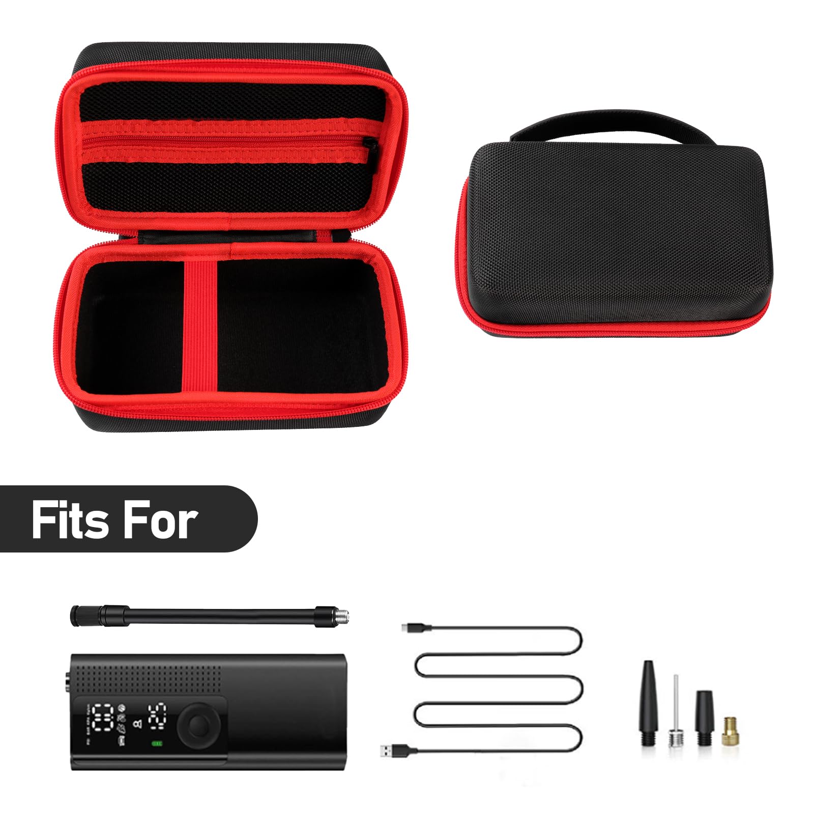 Case for Airmoto Tire Inflator Portable Air Compressor Case,120 PSI Air Pump,Car Tire Pressure Gauge (150 PSI) Storage Bag, Air