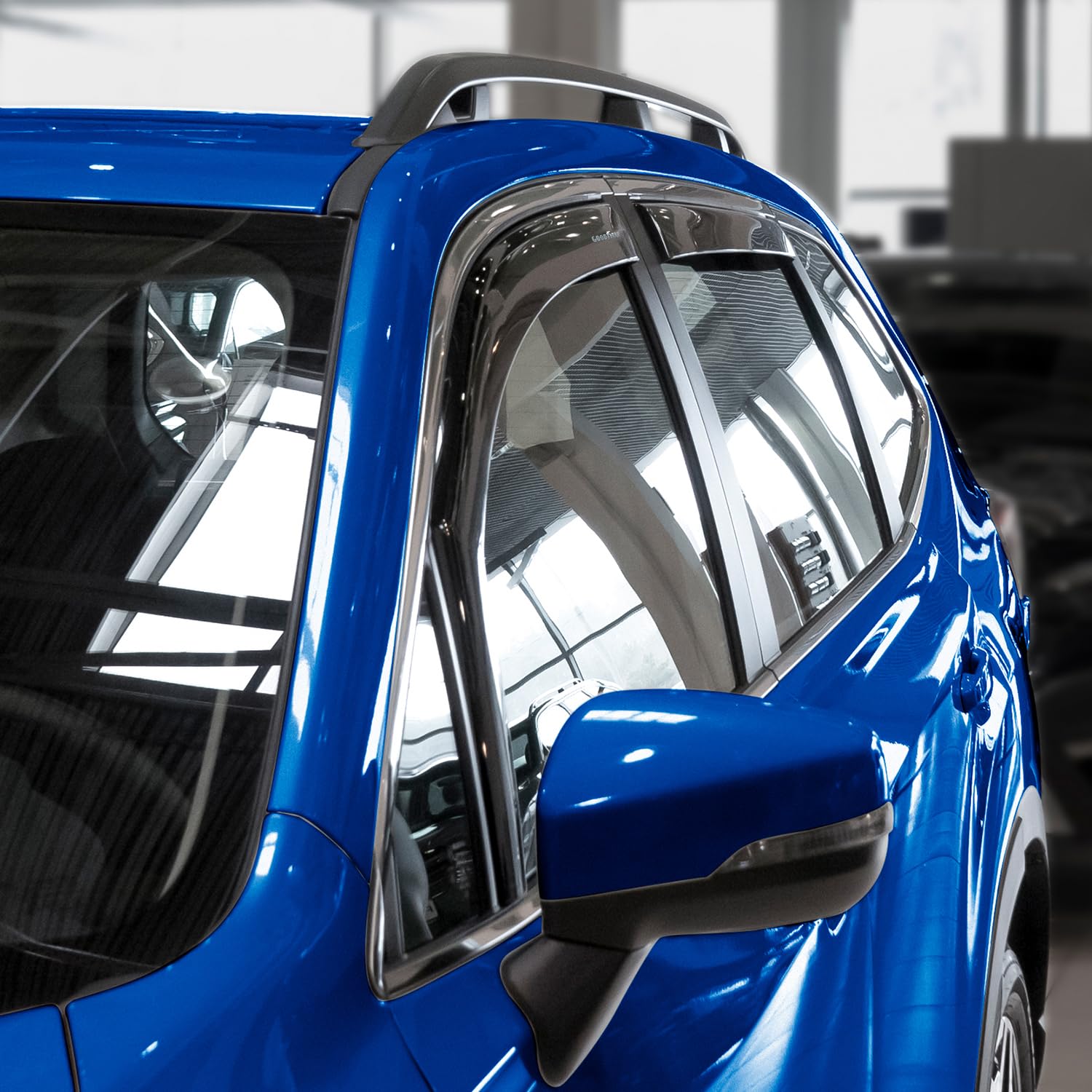 Goodyear Shatterproof In-Channel Window Deflectors For Subaru Forester 2019-2024, Rain Guards, Window Visors For Cars, Vent Defl