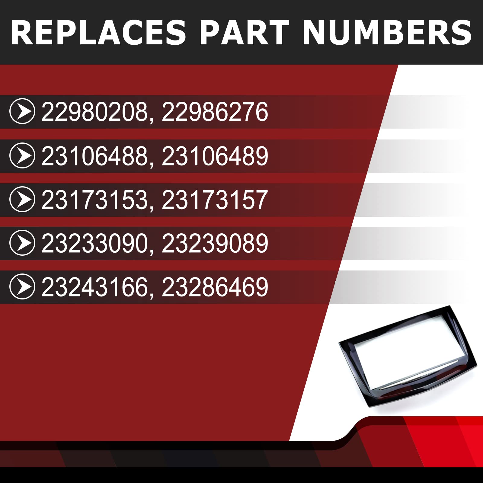 Fexon 2013 2014 2015 2016 2017 Cue Touch Screen Display With Free Trim Tool Compatible With Cadillac Ats Escalade Srx Xts Elr Ct