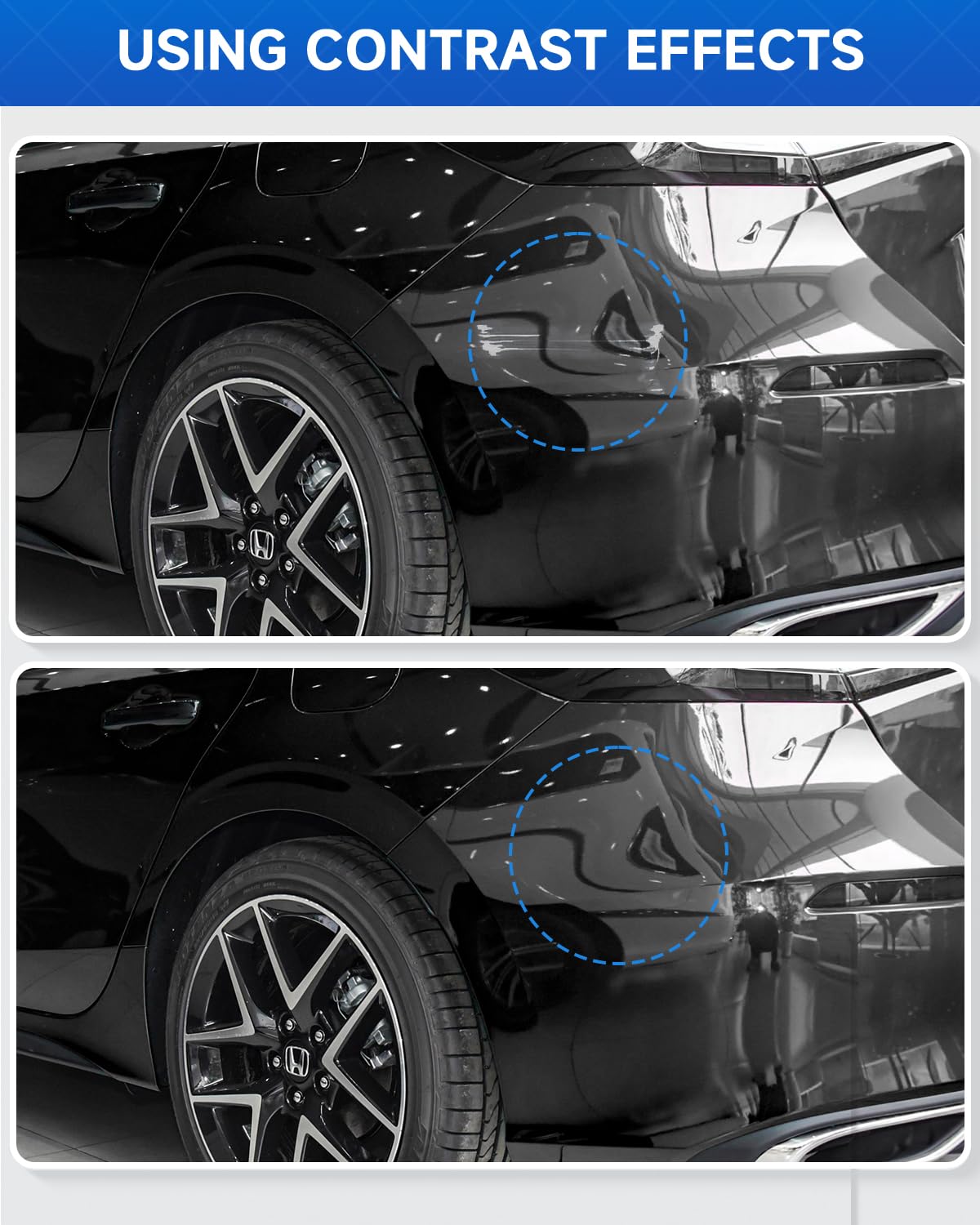 NH-731P Crystal Black Pearl Touch Up Paint Compatible with Honda Exact Match Touch Up Paint Car Scratch Repair