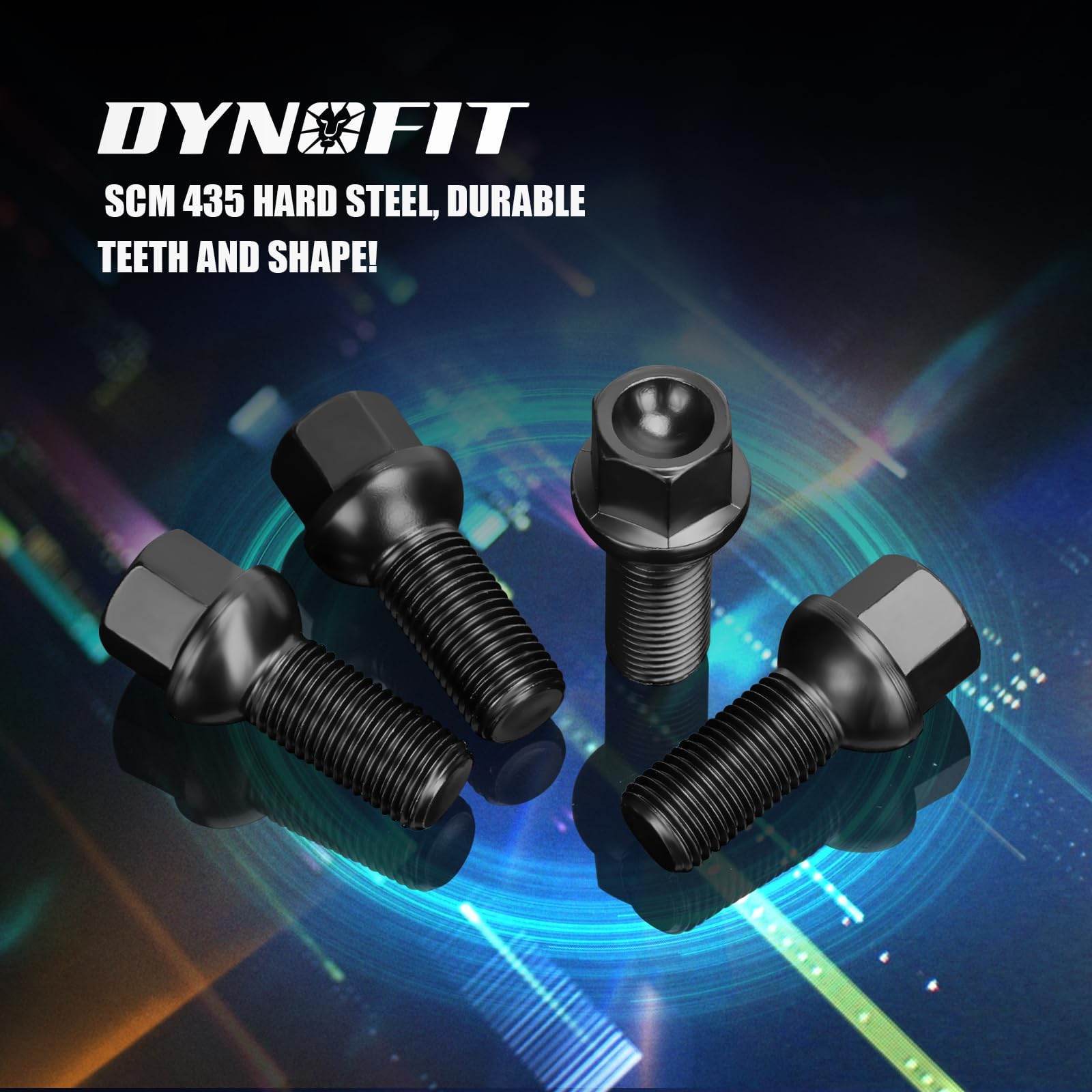 Dynofit 20Pcs M14X1.5 Oem Lug Bolts For A3 A4 A5 A6 A7 A8 S1 S2 S3 S4 S5 S6 S7 S8, 28Mm Shank R12 Ball Seat Wheel Bolts Fit Glof