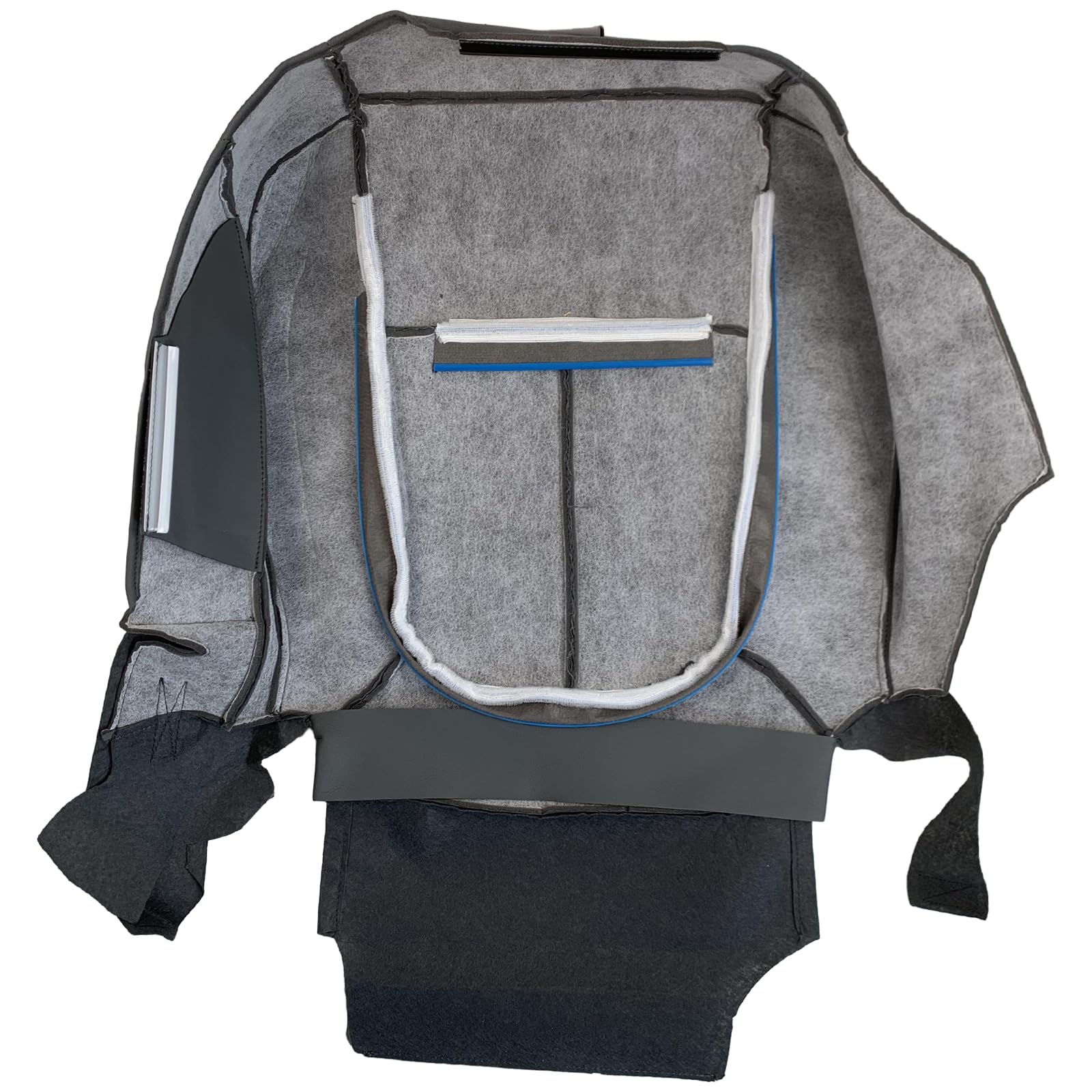 CARBBIA Driver Side Bottom Seat Cover Compatible with Ford F150 2011-2014 Replacement Cloth Front Left, Gray