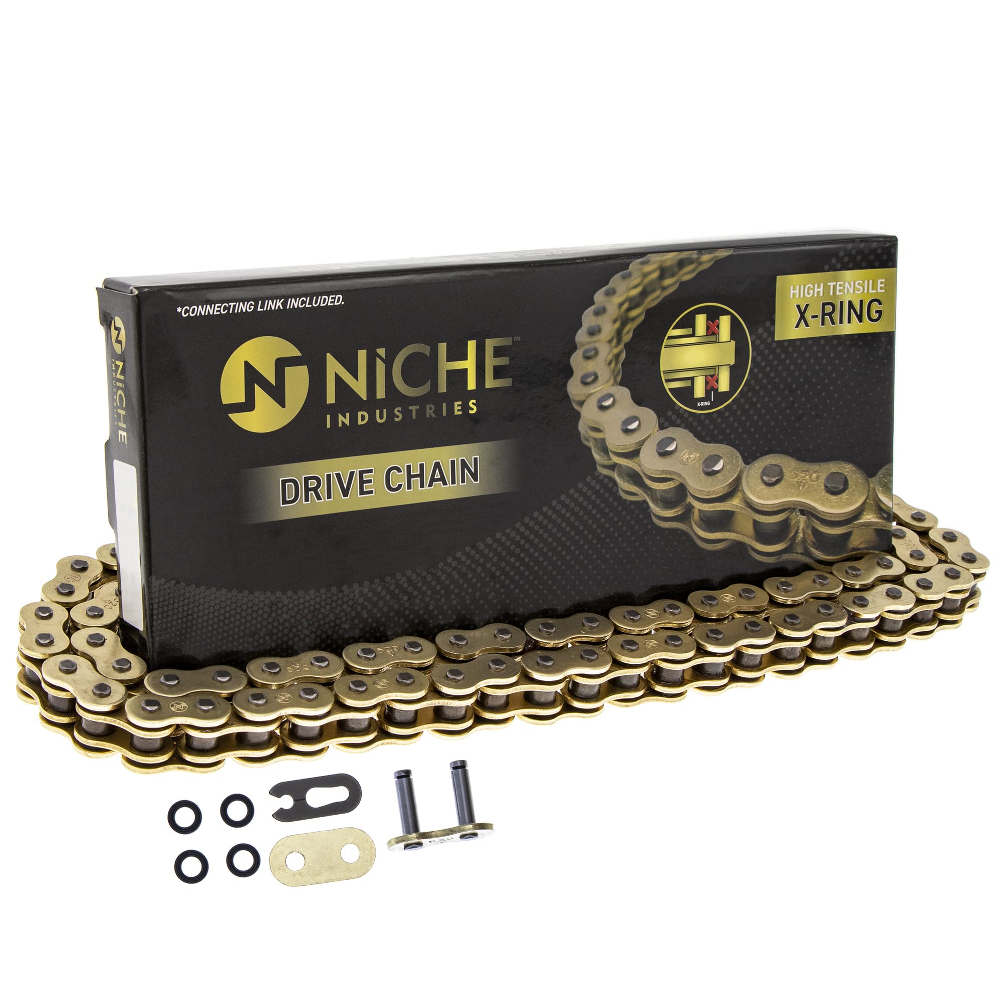Niche Gold 520 X-Ring Chain 78 Links With Connecting Master Link