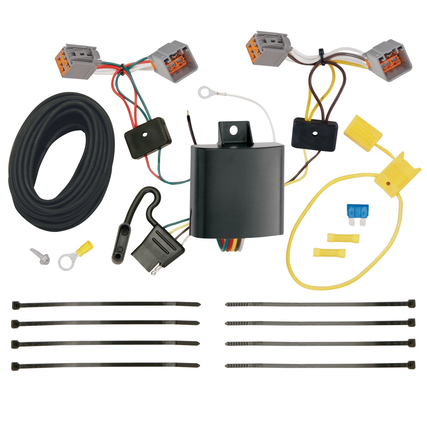 Tekonsha T-One® T-Connector Harness, 4-Way Flat, Compatible with Select Volvo V60