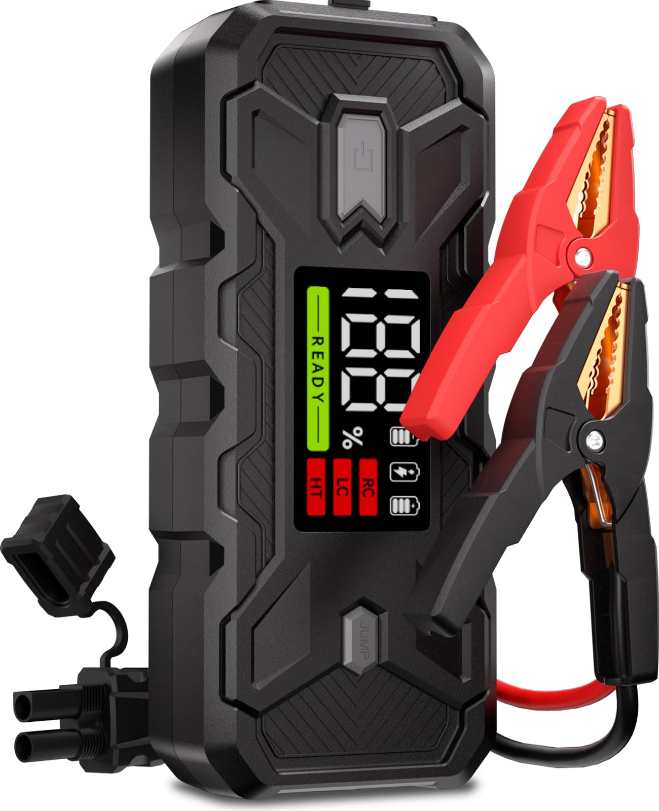 Portable Car Battery Jump Starter: 3000A Battery Jumper Pack For Car Engines Up To 8.0L Gas/Diesel, Ultrasafe Jumper Box With Ju