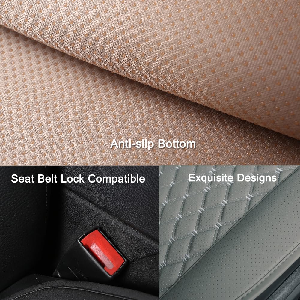 Black Panther Car Seat Cover, Luxury Car Protector, Universal Anti-Slip Driver Seat Cover With Backrest(1 Piece, Gray)