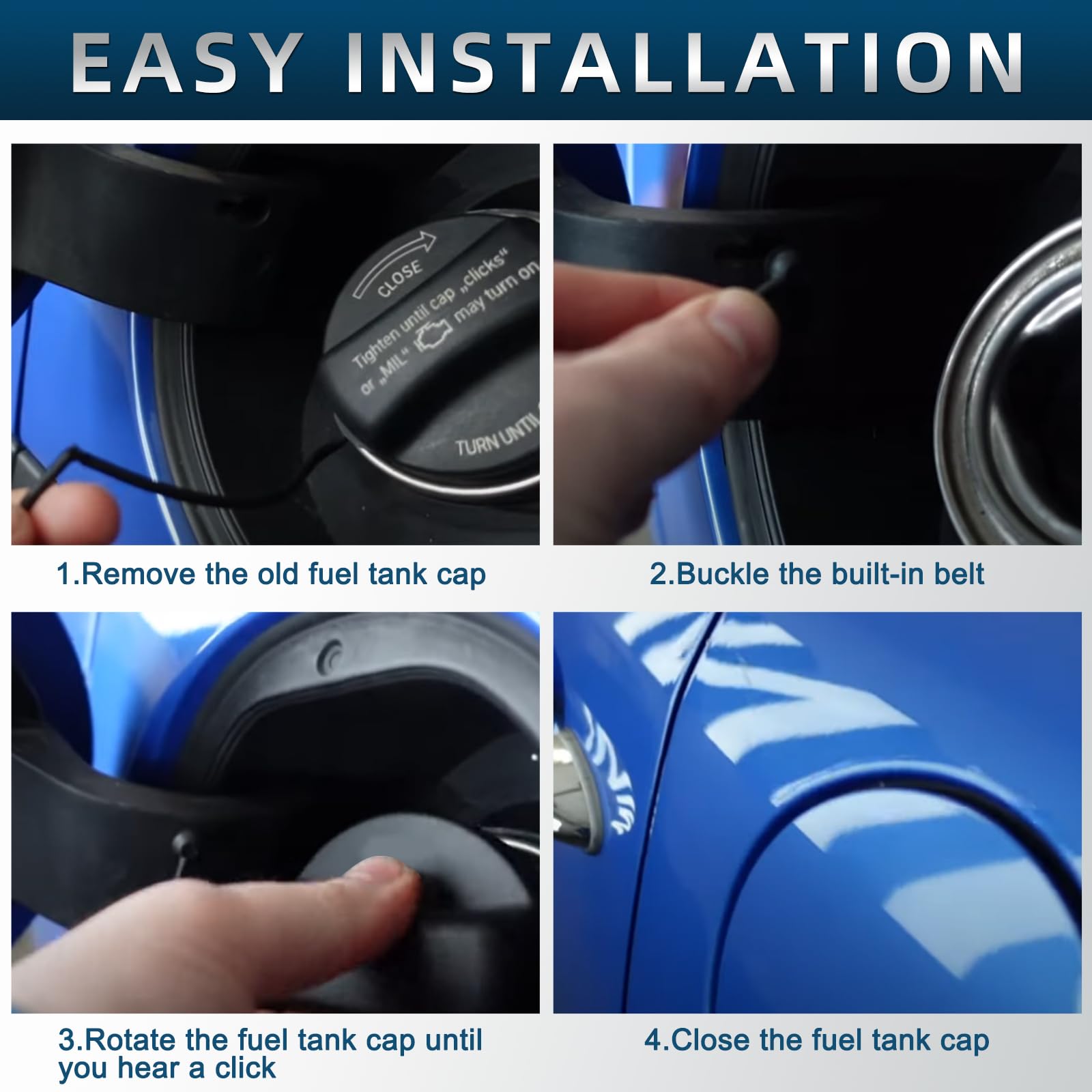 Fuel Tank Cap Gas Cap Compatible With Mini Cooper& Bmw X1 X2 X3 X4 X5 X6 128I 135I 228I 320I 323I 325I Xi 328I 330I 335I 428I 525I 528I 530I 535I Gt 645Ci 650I 740I 745I Replace# 16117222391