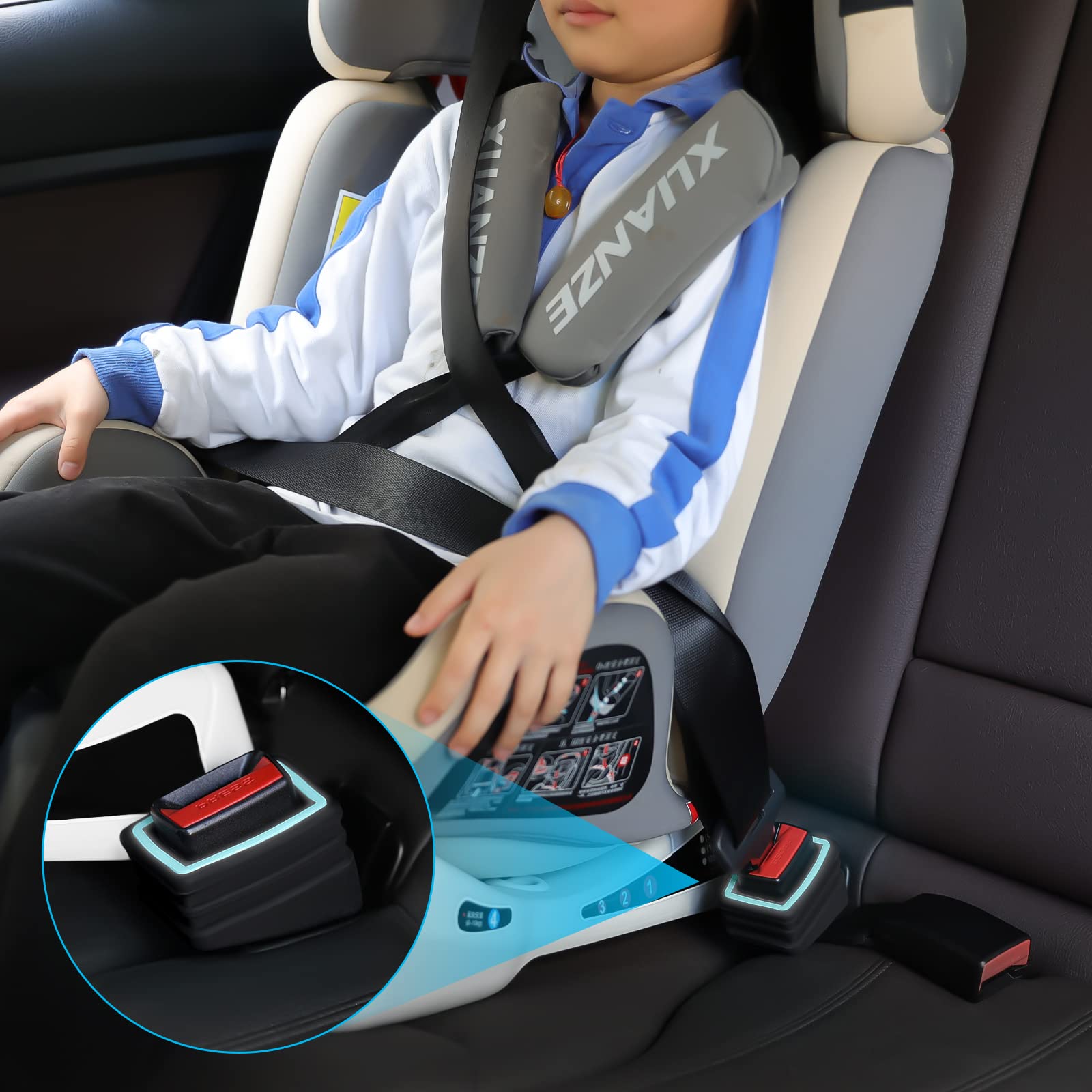 Qijk Seat Belt Buckle Holder Seat Belt Buckle Booster Seat Belt Buckle Fixer Keep The Seat Belt Buckle Upright And Stable Lumino