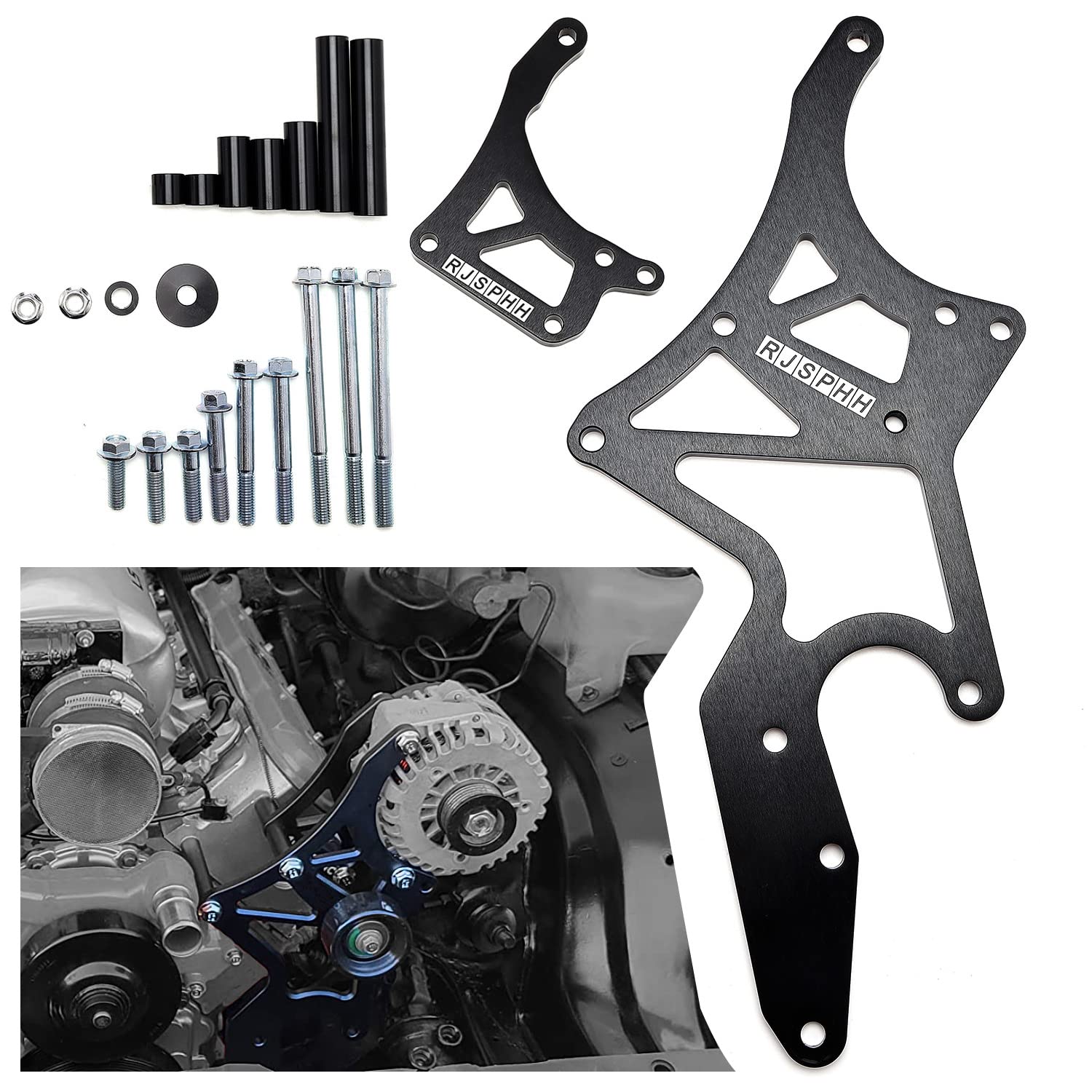 LS Engine Serpentine Bracket Alternator & Power Steering Pump Swap Conversion for Chevrolet LS1 LS2 LS3 LS6 LS7 Engines, 4.8L, 5