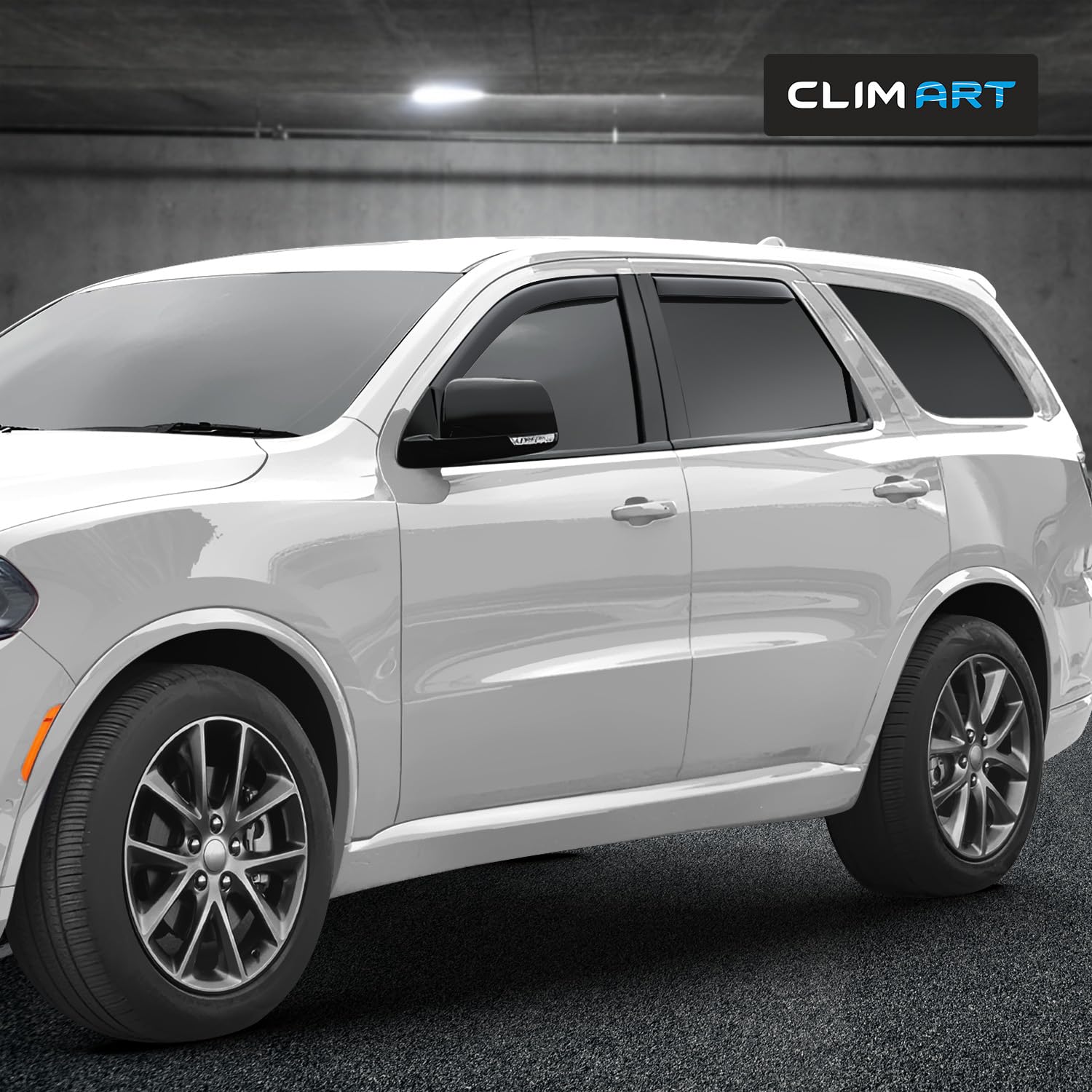 Clim Art In-Channel Incredibly Durable Rain Guards For Dodge Durango 2011-2025, Original Window Deflectors, Vent Window Visors,