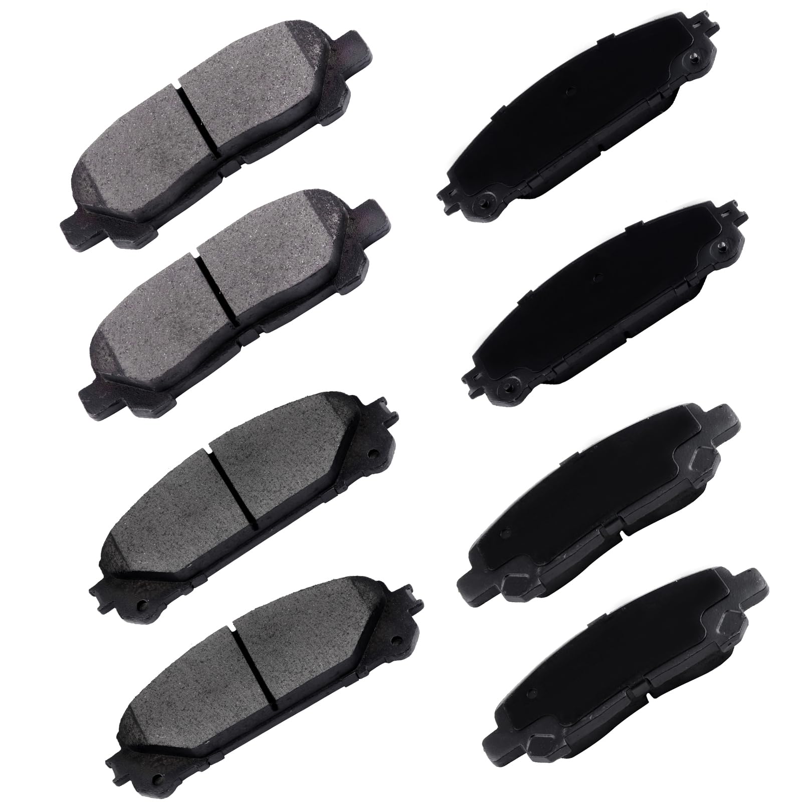 Cciyu D1324 D1325 Ceramic Front Rear Disc Brake Pad Set Fit For 2008-2013 For Toyota For Highlander,8Pcs