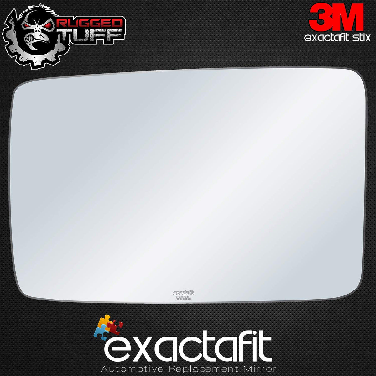 Rugged TUFF 8883L Driver Side Mirror Glass Replacement, Compatible With 2006-201