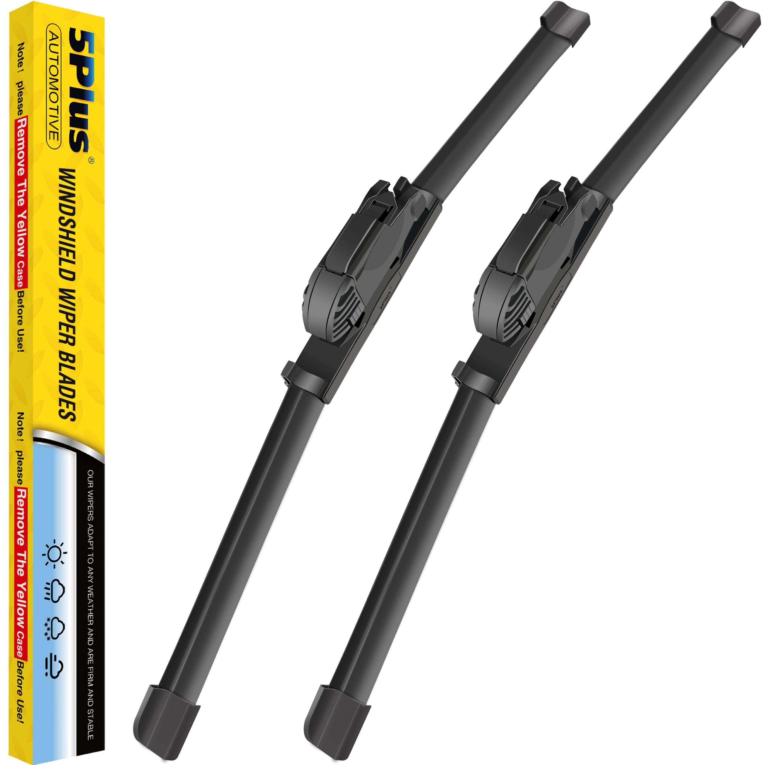 5 Plus 22 And 20 Inch Windshield Wiper Blades(Set Of 2), Automotive Replacement Windshield Wiper Blades - Oem Quality Premium Al