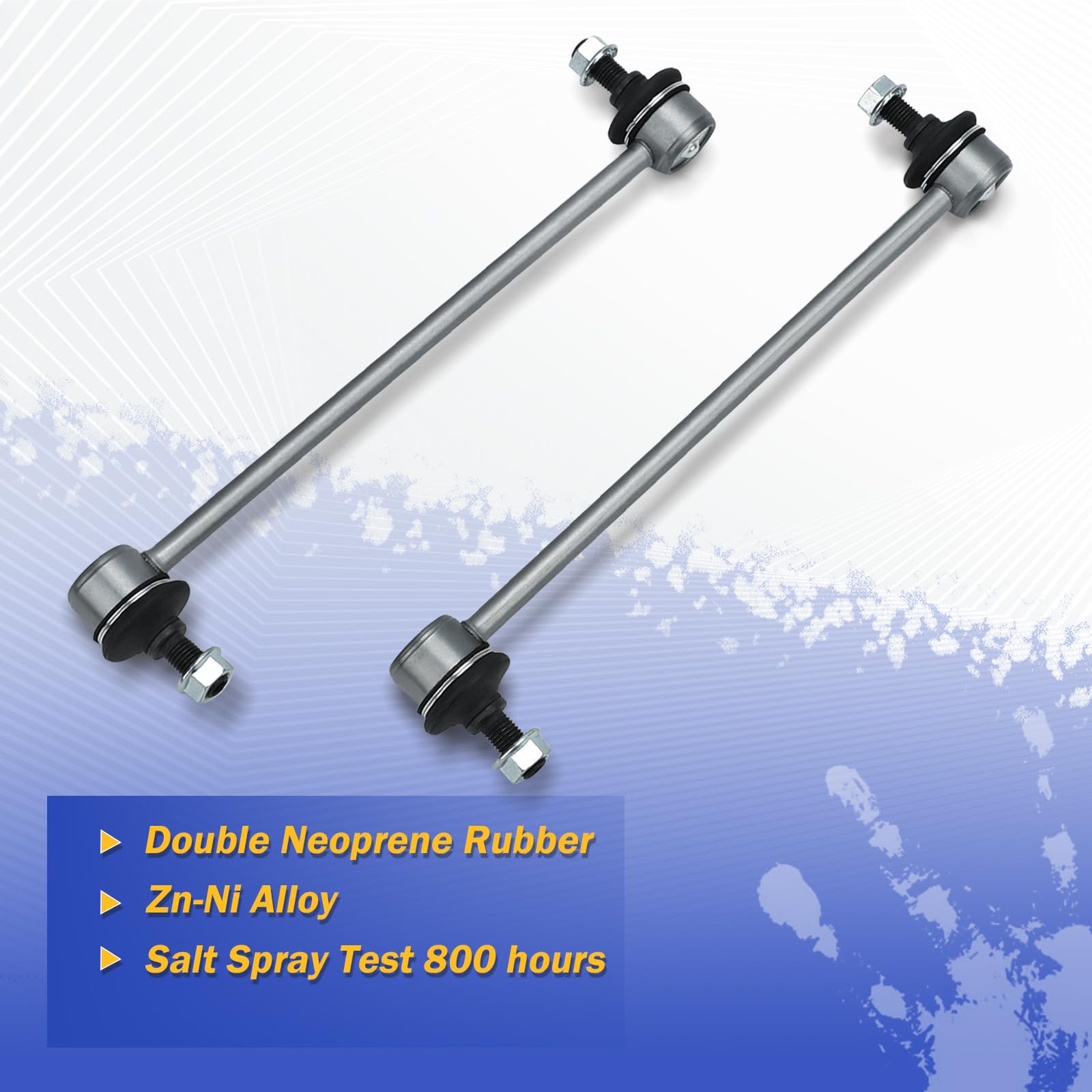 K80066 Zinc-Nickel Alloy Front Stabilizer Sway Bar Links For 2000-2011 Ford Focus Replaces # 5S4Z5K484Aa Ys4Z5K484