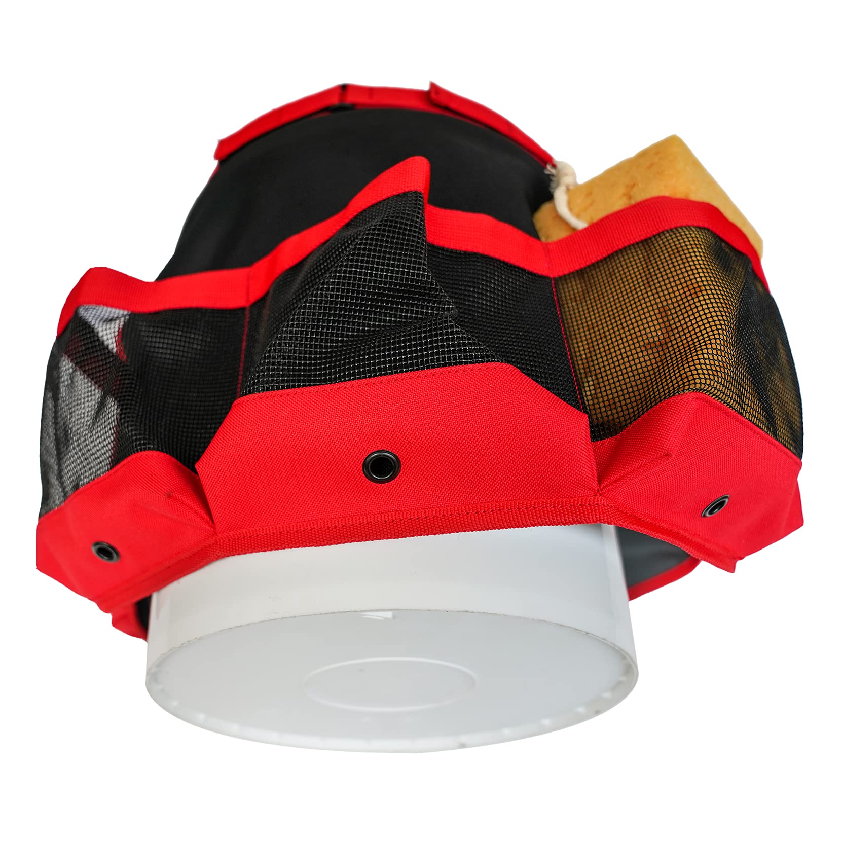 Melotough Bucket Idea Bucket Wash Tool Organizer For Garden Tools Fit 3.5 To 5 Gallon Bucket (Red)