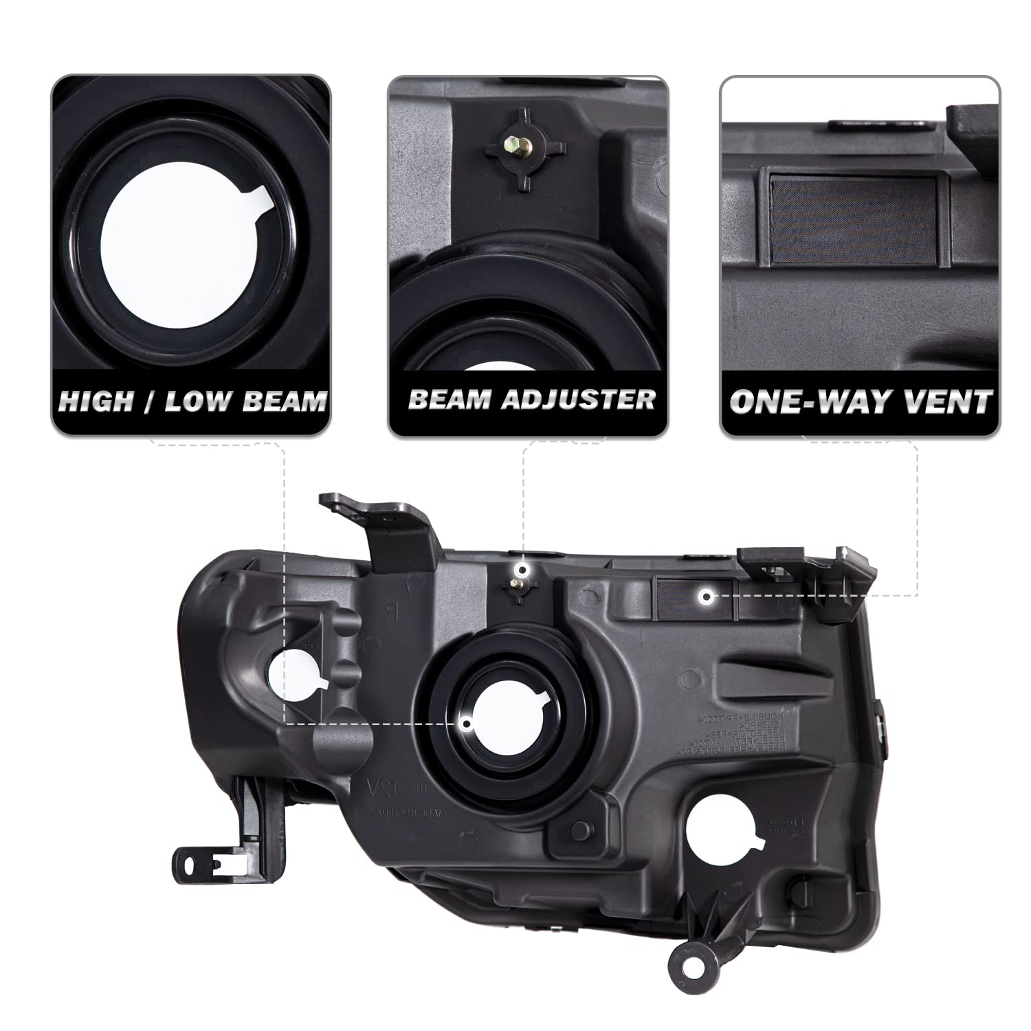 Sockir Headlight Assembly Oe Style Factory Replacement Compatible With 2008-2012 Ford Escape Left Driver Side