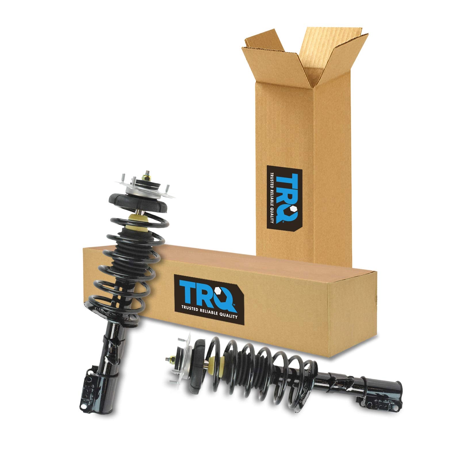 Trq Front Strut & Coil Spring Assembly Set Driver & Passenger Sides Compatible With 93-97 Volvo 850 98-04 C70 98-00 S70 V70