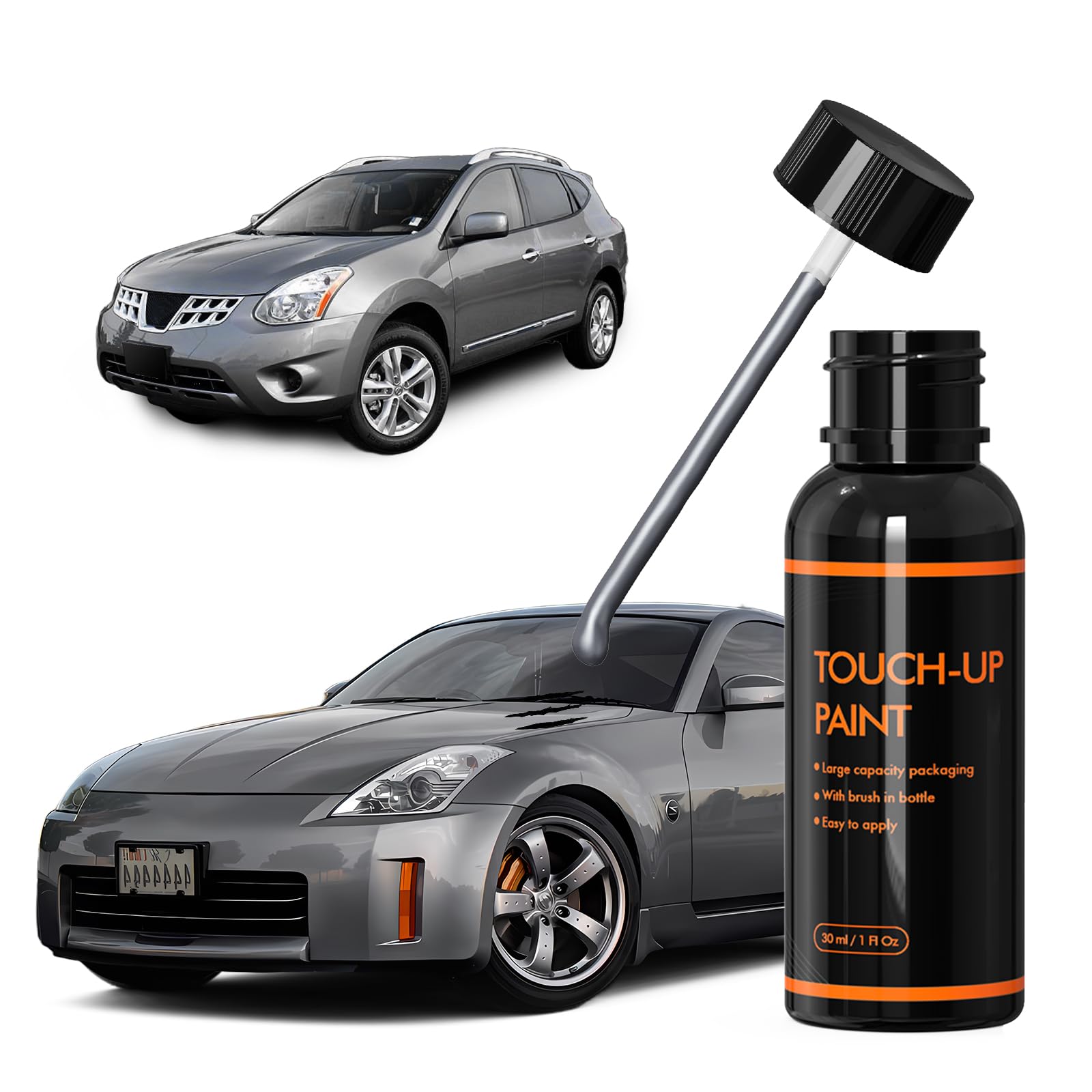 Xtryfun K51 Platinum Graphite/Carbon Silver Touch Up Paint For Nissan, Diy Car Paint Scratch Repair Kit, Automotive Paints, Quic