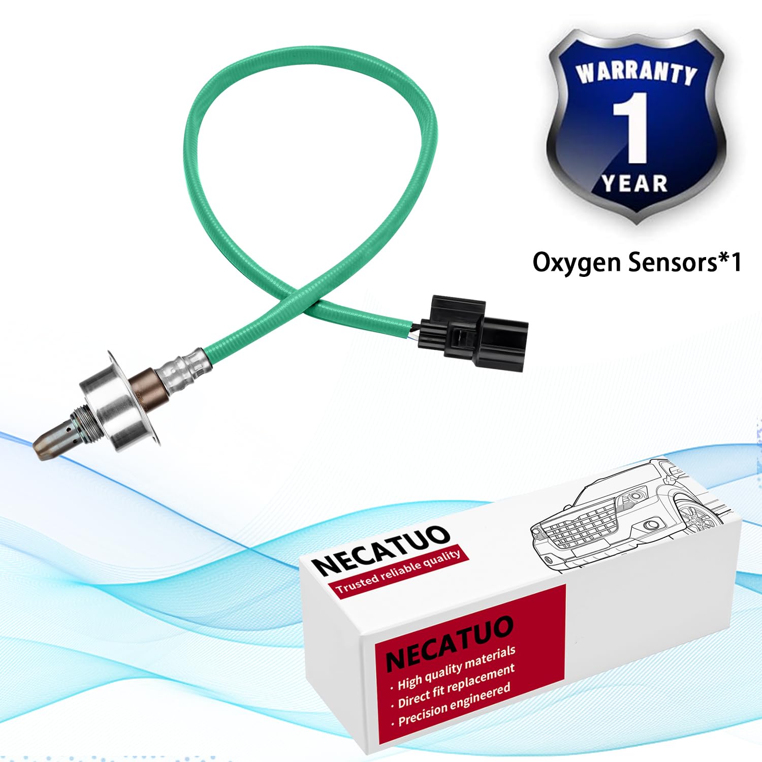 Necatuo 234-9091 Upstream O2 Oxygen Sensor Heated Air Fuel Ratio Compatible With Acura Tsx Accord Crv 2.4L L4 For 36531-R40-A01