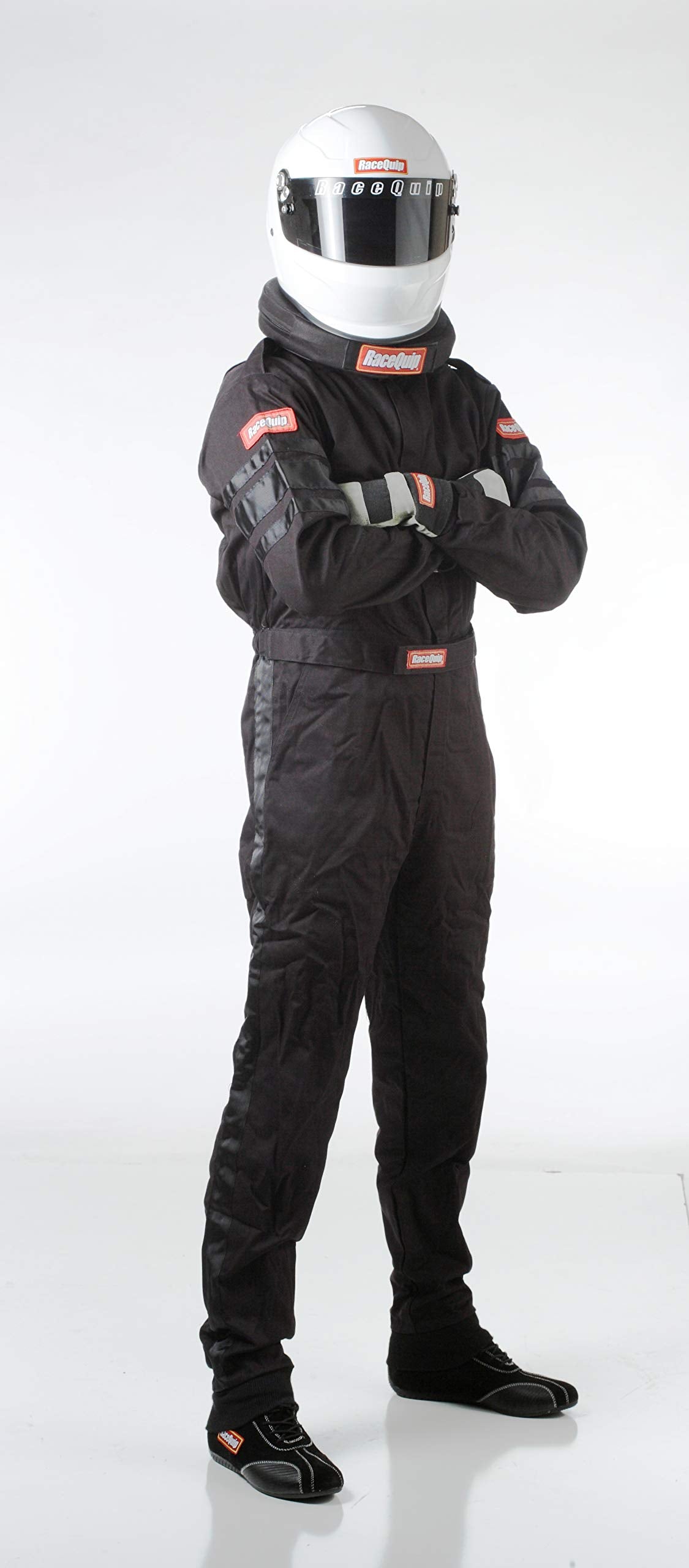 Racequip Racing Driver Fire Suit One Piece Single Layer Sfi 3.2A/ 1 Black 3X-Large 110008