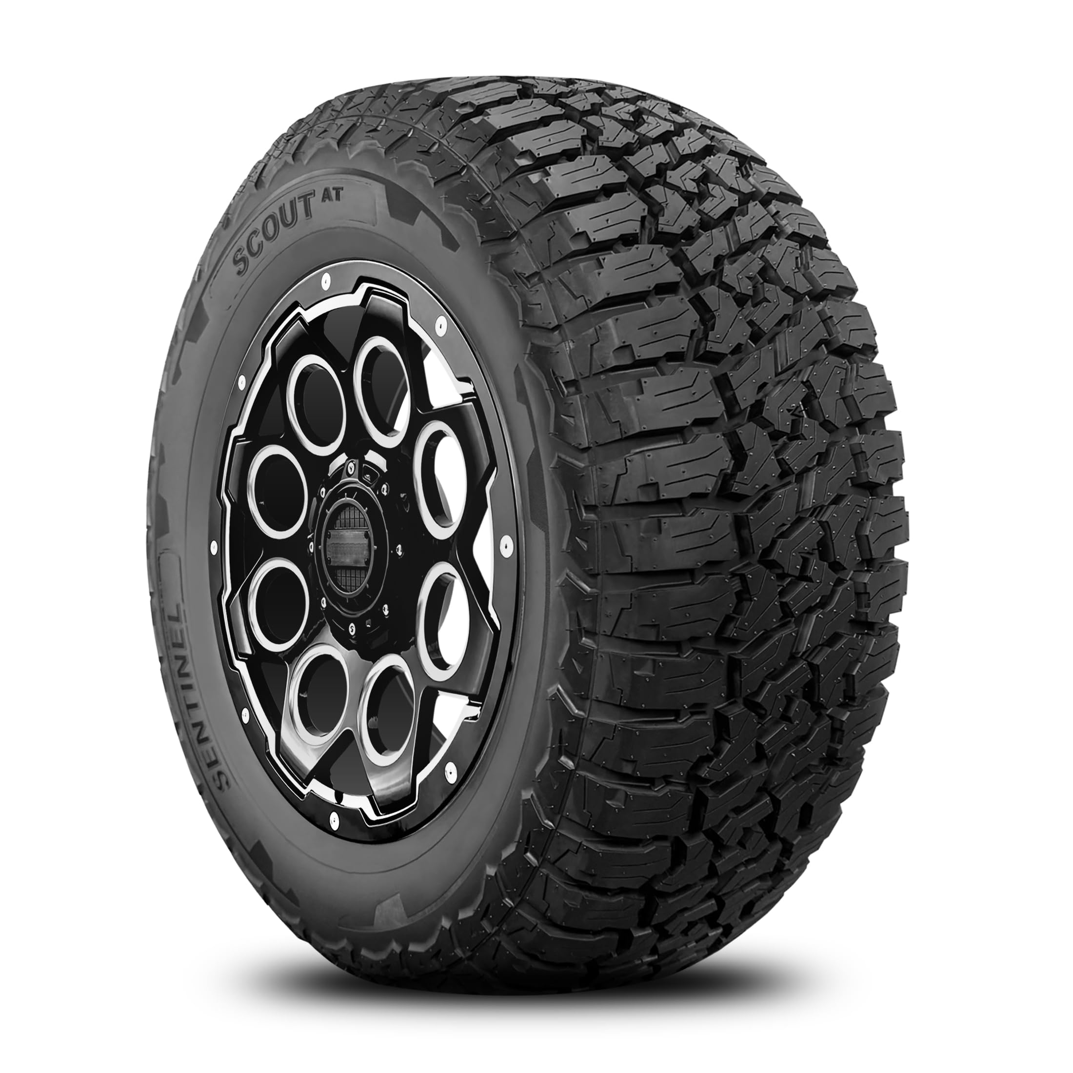 Sentinel SCOUT AT All-Terrain Light Truck/SUV Tire LT225/75R16 Load Range E (10 Ply) 115/112S - Includes Road Hazard Warranty (T