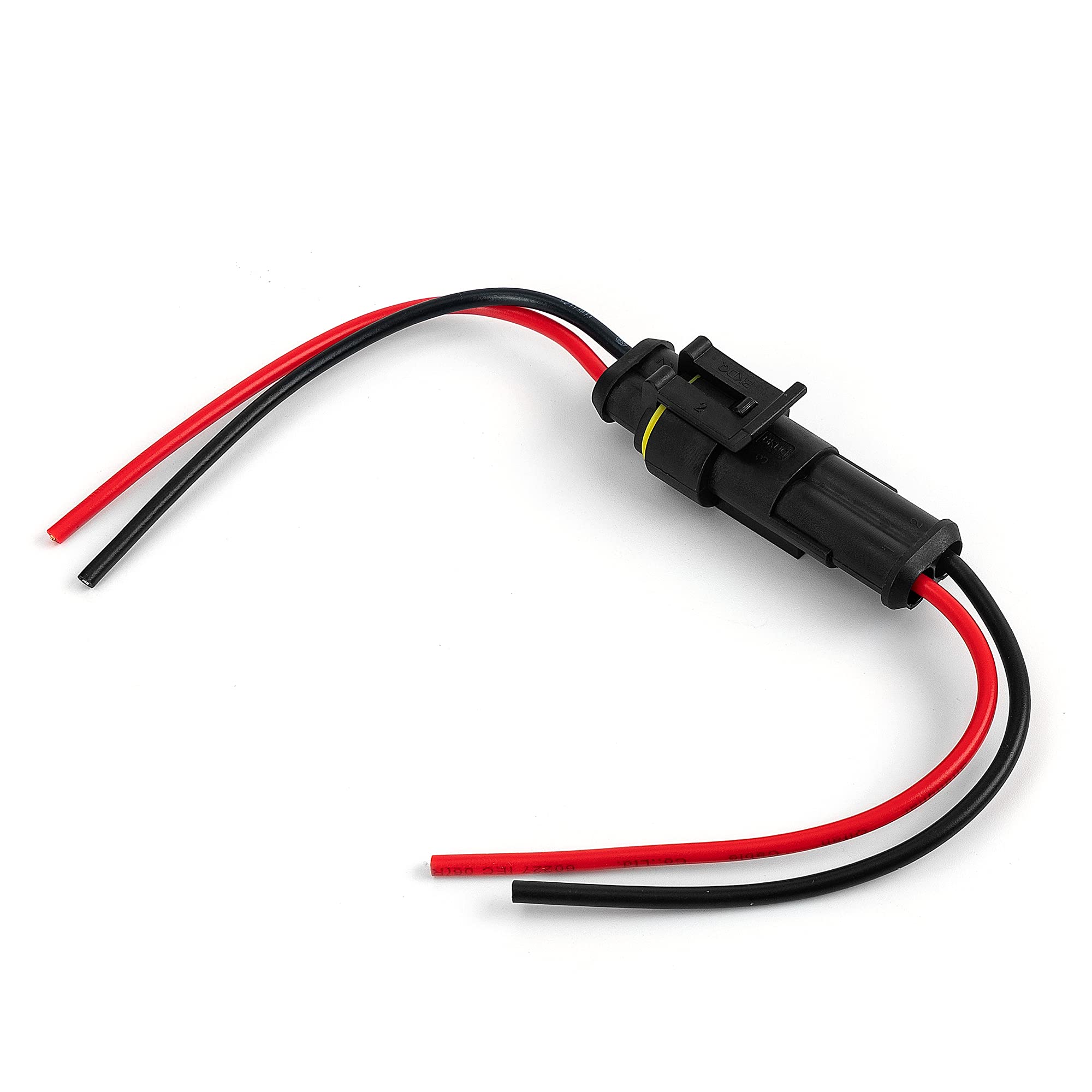 12 Kit 2 Pin Connector Waterproof Connector 16 Awg Male And Female Way Connector 2 Wire Quick Disconnect Connector For Car Truck Motorcycle Boat