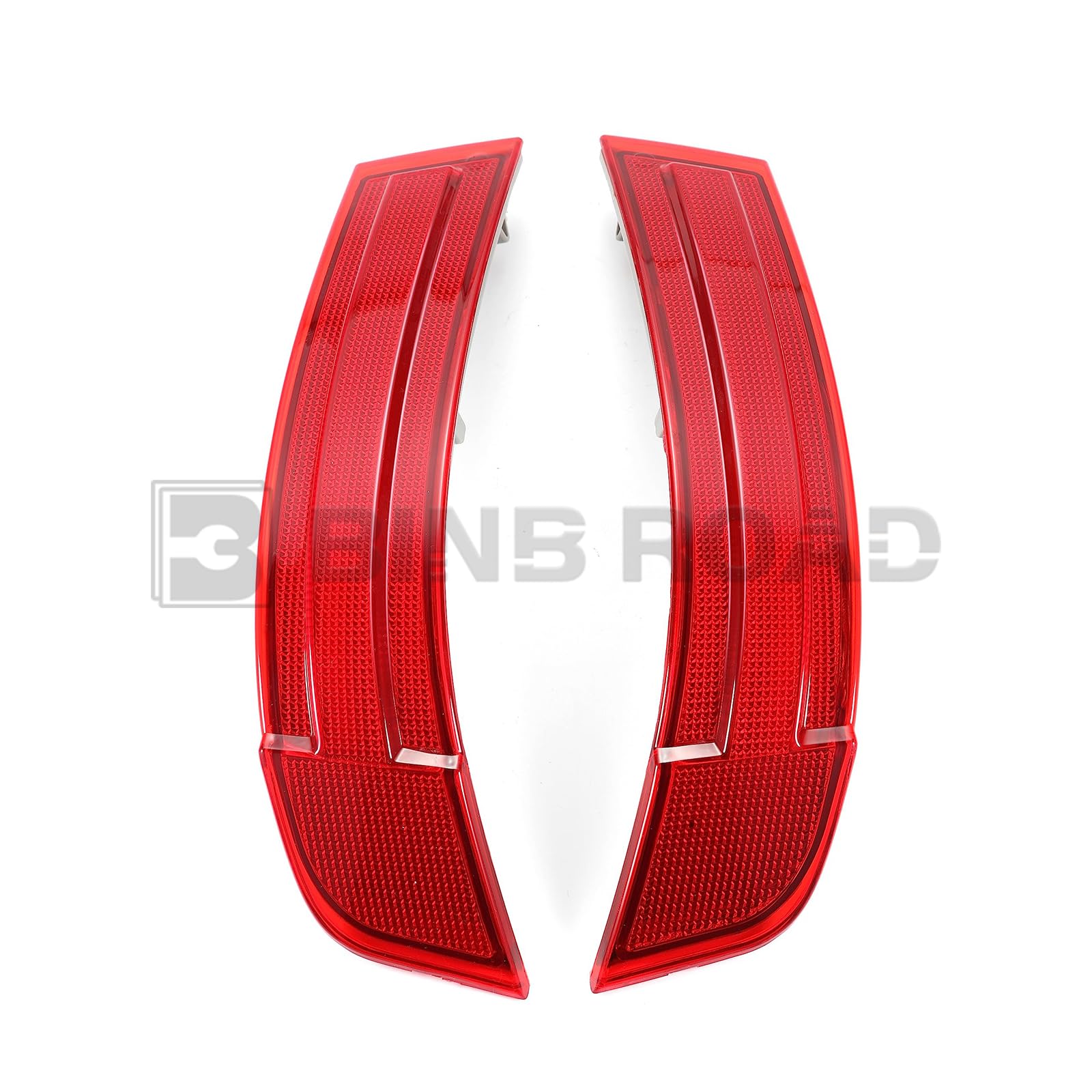 BINB ROAD Rear Bumper Reflector 1648201174 + 1648201274 Left Right Red Trim Compatible with Mercedes-Benz GL320 GL450 GL550 X164