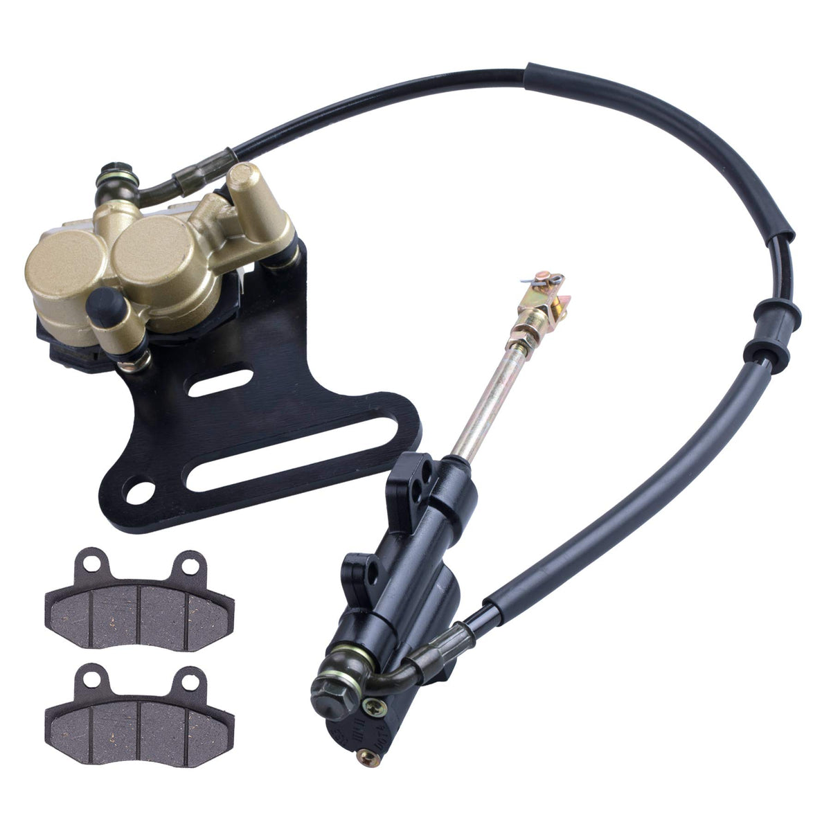 12mm rear disc hydraulic brake master cylinder caliper Compatible with 70cc 90cc 110cc 125cc 140cc 150cc SSR Baja apollo Taotao 