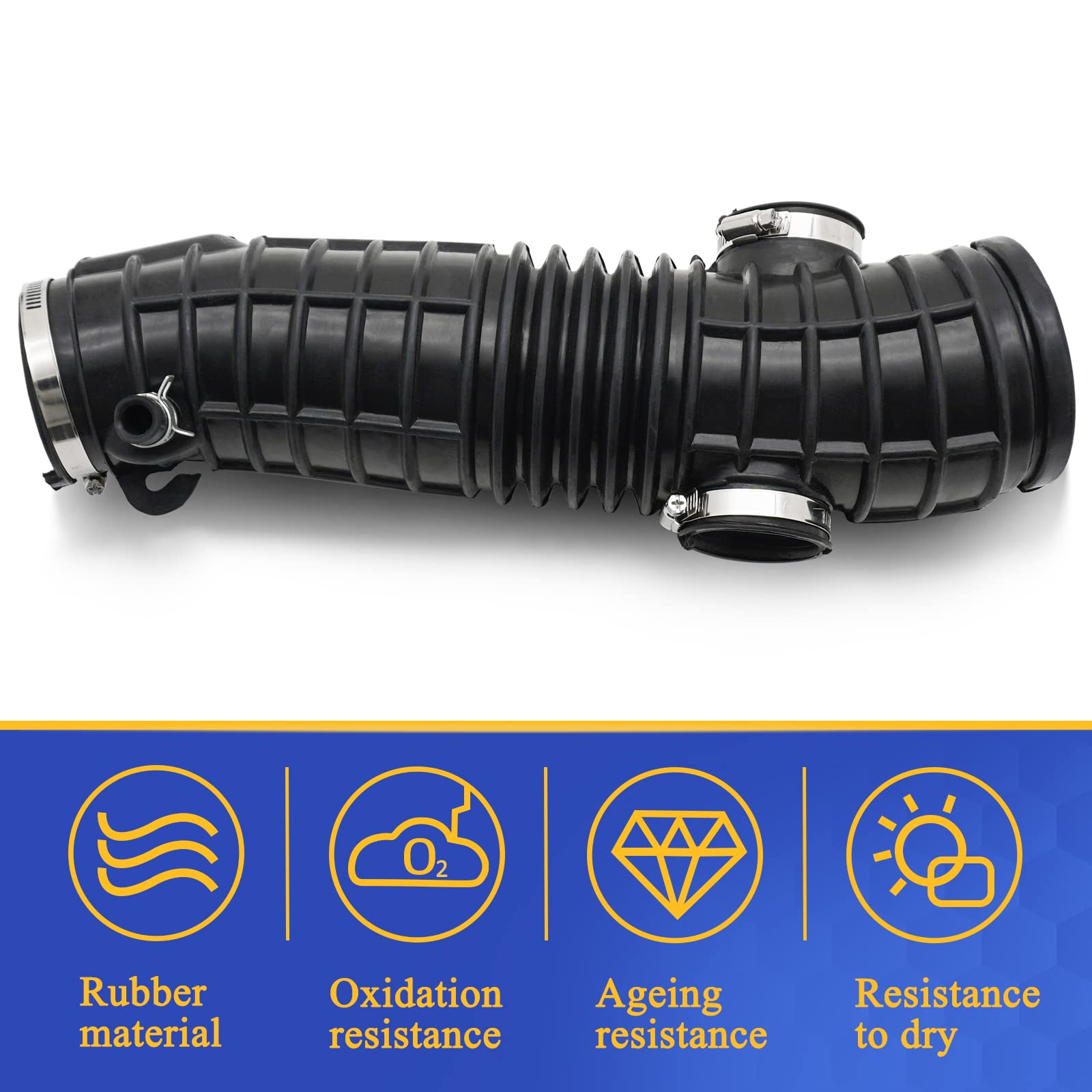 Air Intake Hose Tube With Clamps For 2006-2008 Honda Pilot 3.5L 17228-Ryp-A00