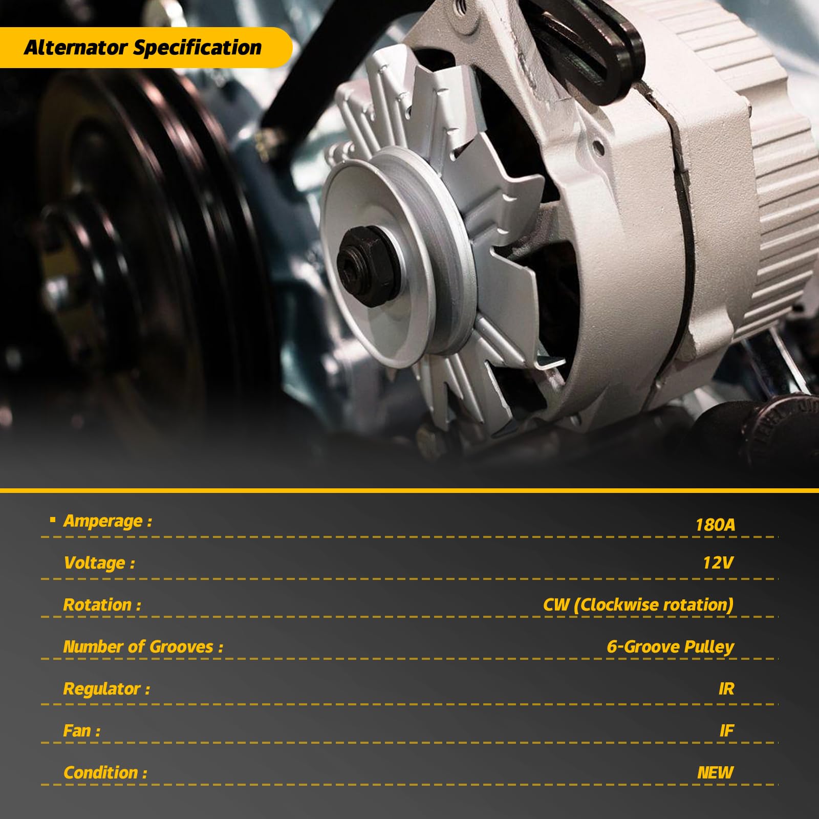 YINAVAGAD Alternator for Mercedes-Benz CL55 CLS55 E55 G55 ML500 R500 S55 SL55 AMG V8 5.0L 5.5L 2003-2011 Replaces 11068N 114737