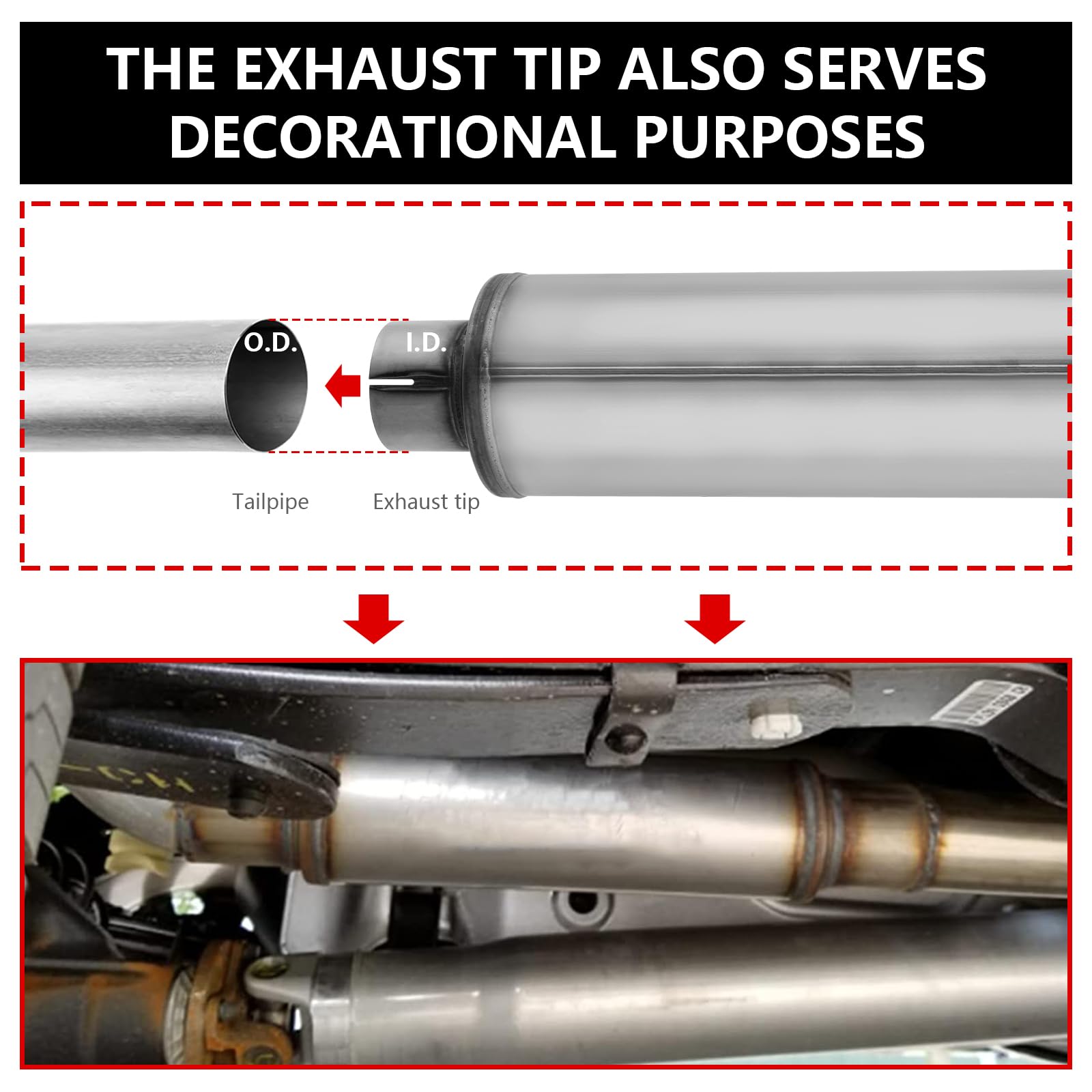 4'' Inlet Diesel Exhaust Muffler,4 Inch Inlet/Outlet Resonator Muffler Straight Through Stainless Steel 30'' Whole Length,Welded