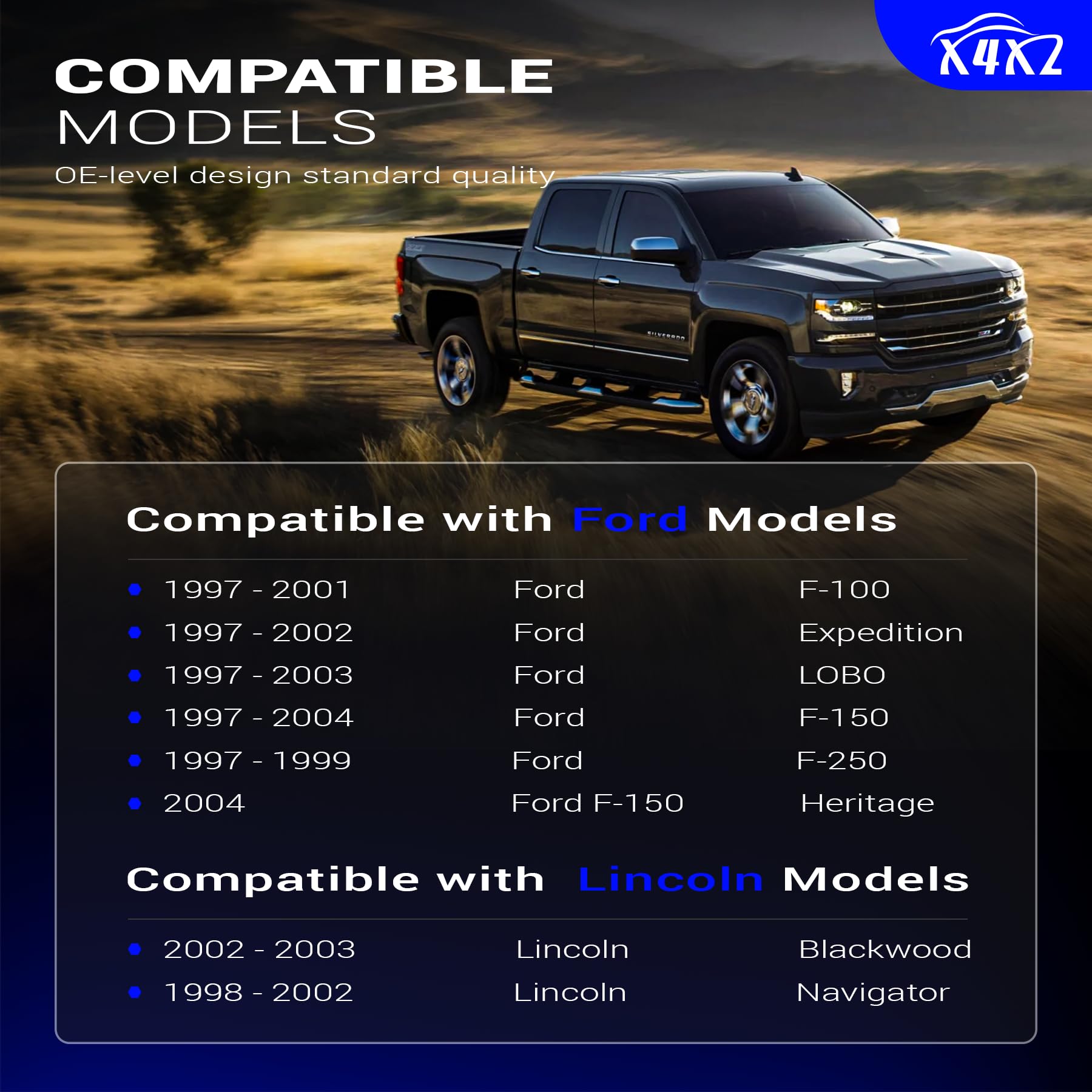 K8772 Front Stabilizer Sway Bar End Links For Ford 97-02 Expedition,97-03 F-150,04 F-150 Heritage Rwd, 97-99 F-250,1997-2003 For