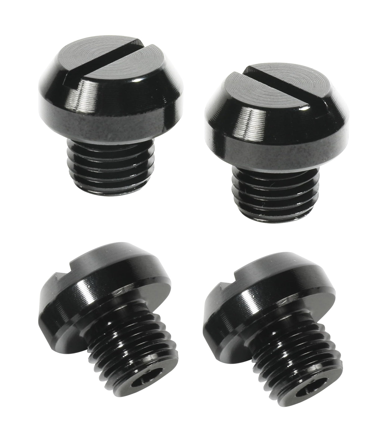 Bylikeho 4 Pcs M10X1.25 Screws Bolts,Car Accessories Left And Right Motorcycle Mirror Hole Plugs Screw,Universal Fit For Fz-07 Fz-09 Mt-07 Mt-09Fz Crf250 Cb500F Crf1000L Xl700V Nc750X G310 (Black)