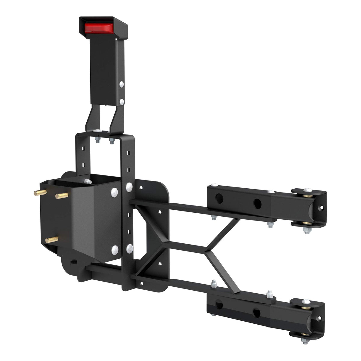 Aries 2563000 Jeep Wrangler Jk Heavy-Duty Adjustable Rear Door Spare Tire Carrier For Up To 37-Inch Wheels