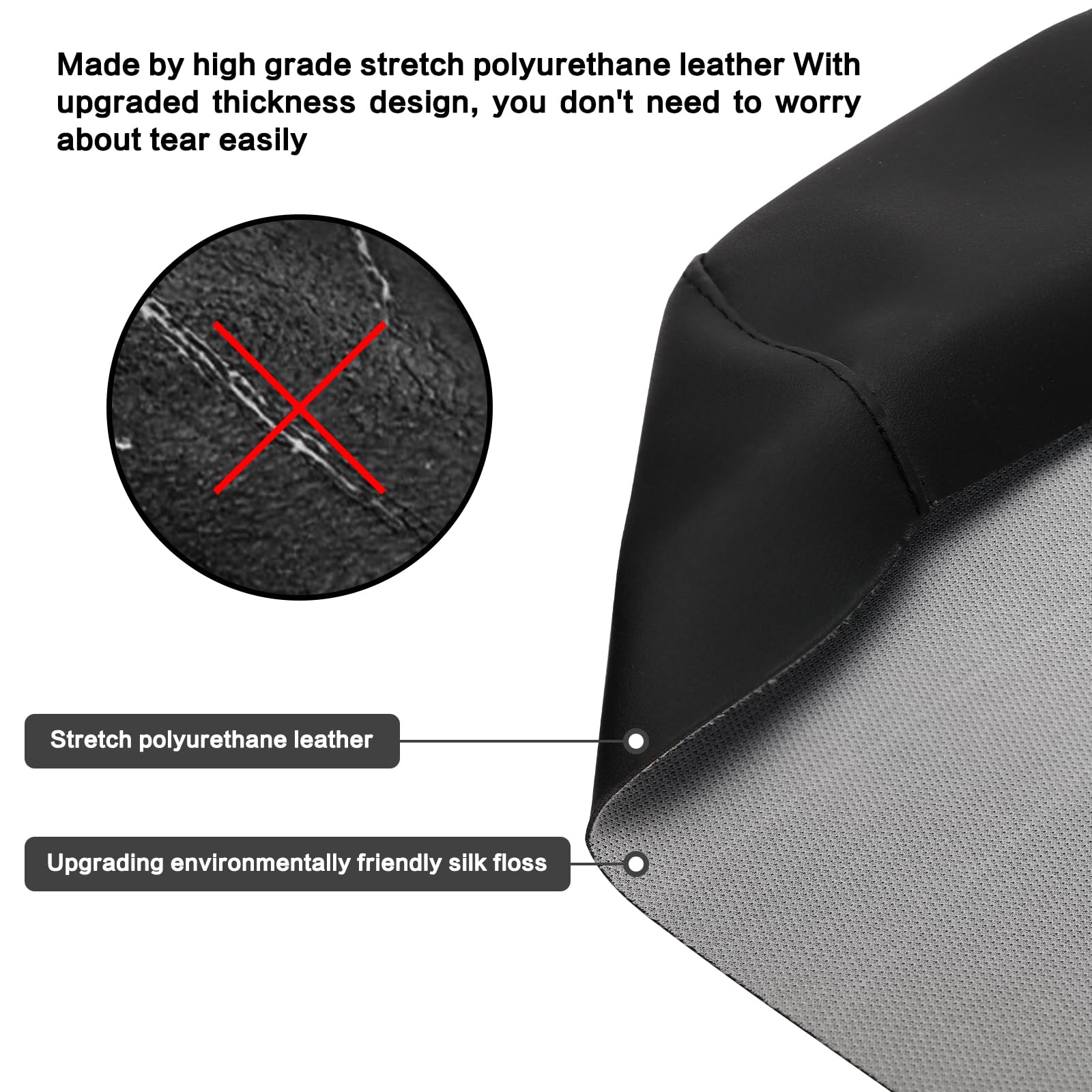 smotrcc UTV Ranger Seat Cover Compatible with Polaris Ranger 400 500 570 800 RZR 4x4 Midsize 2010-2014,Lower Seat Cover Soft Pro