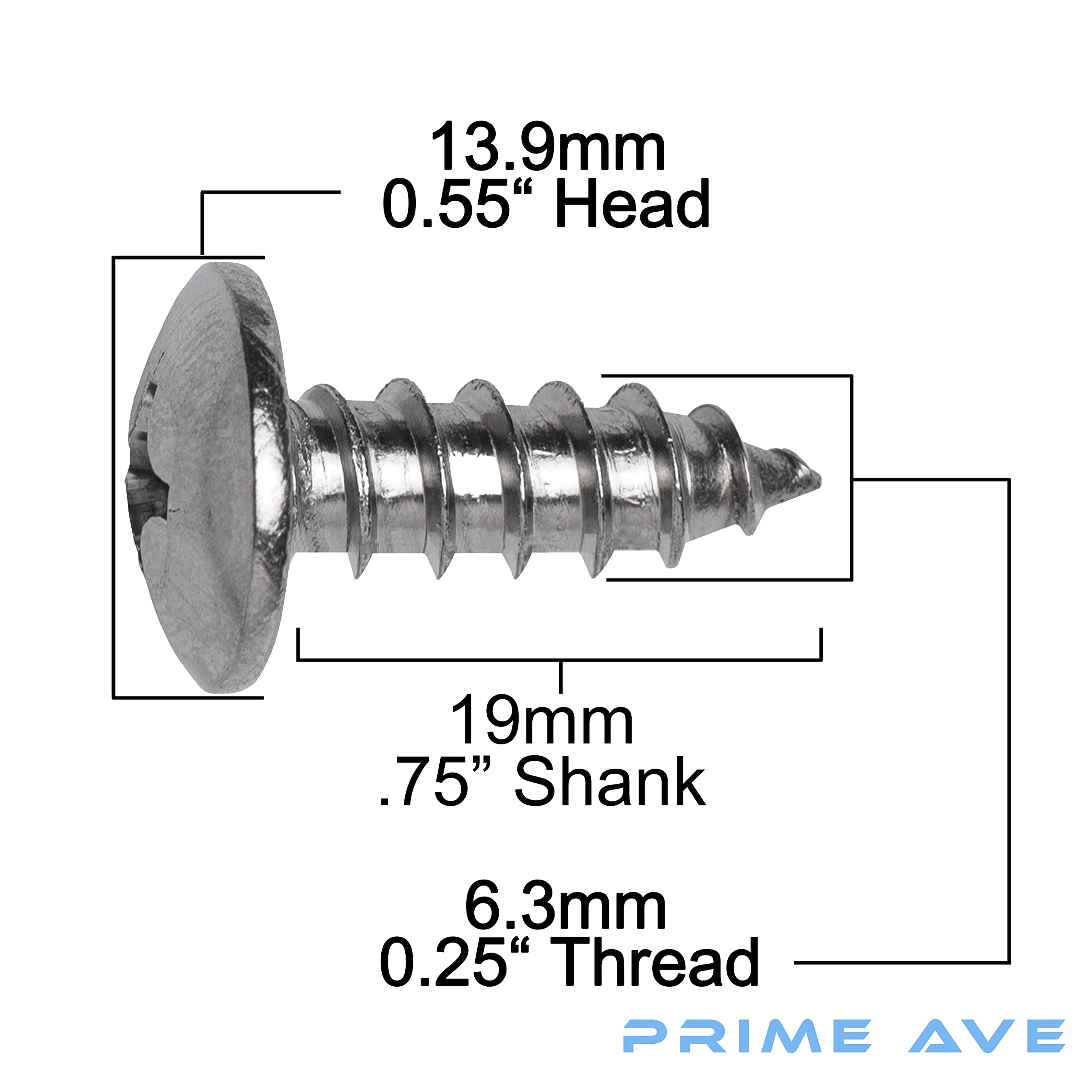 Prime Ave Stainless Steel License Plate Screws Compatible With Audi A3 A4 A5 A6 A7 A8 S3 S4 S5 S6 S7 S8 Rs3 Rs4 Rs5 Rs6 Rs7 Q3 Q4 Q5 Q7 Q8 Sq5 Sq7 Sq8 Rs Q8 Tt Tts Tt Rs R8 E-Tron (Standard Length)