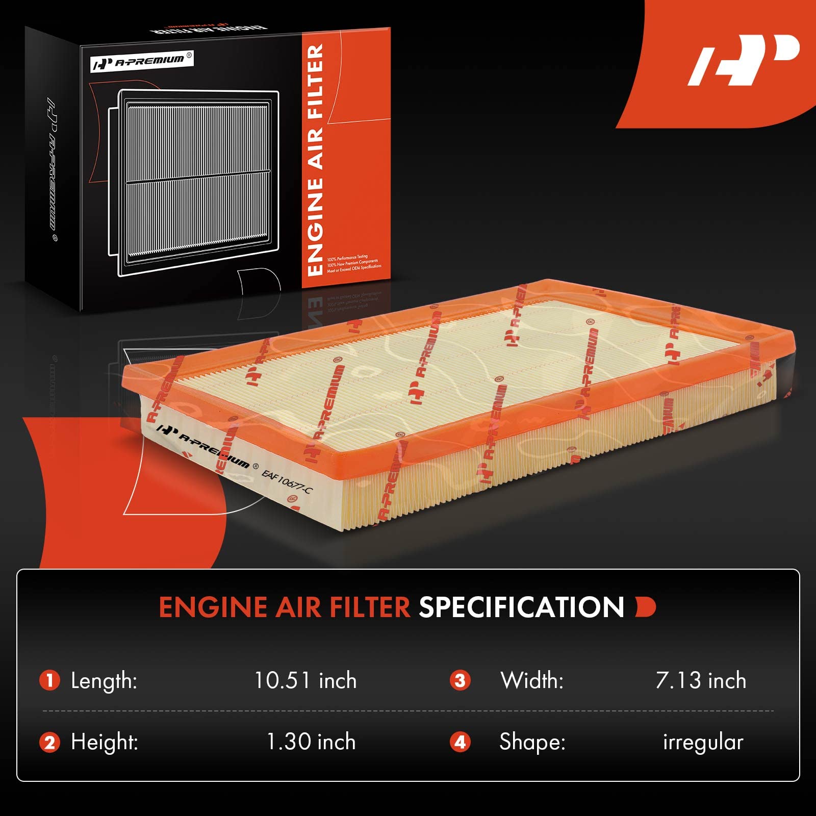 A-Premium Engine Air Filter Fits for CA10677, Compatible with Toyota RAV4 2013-2018, Avalon 2013-2019, Camry 2012-2017 & Lexus E