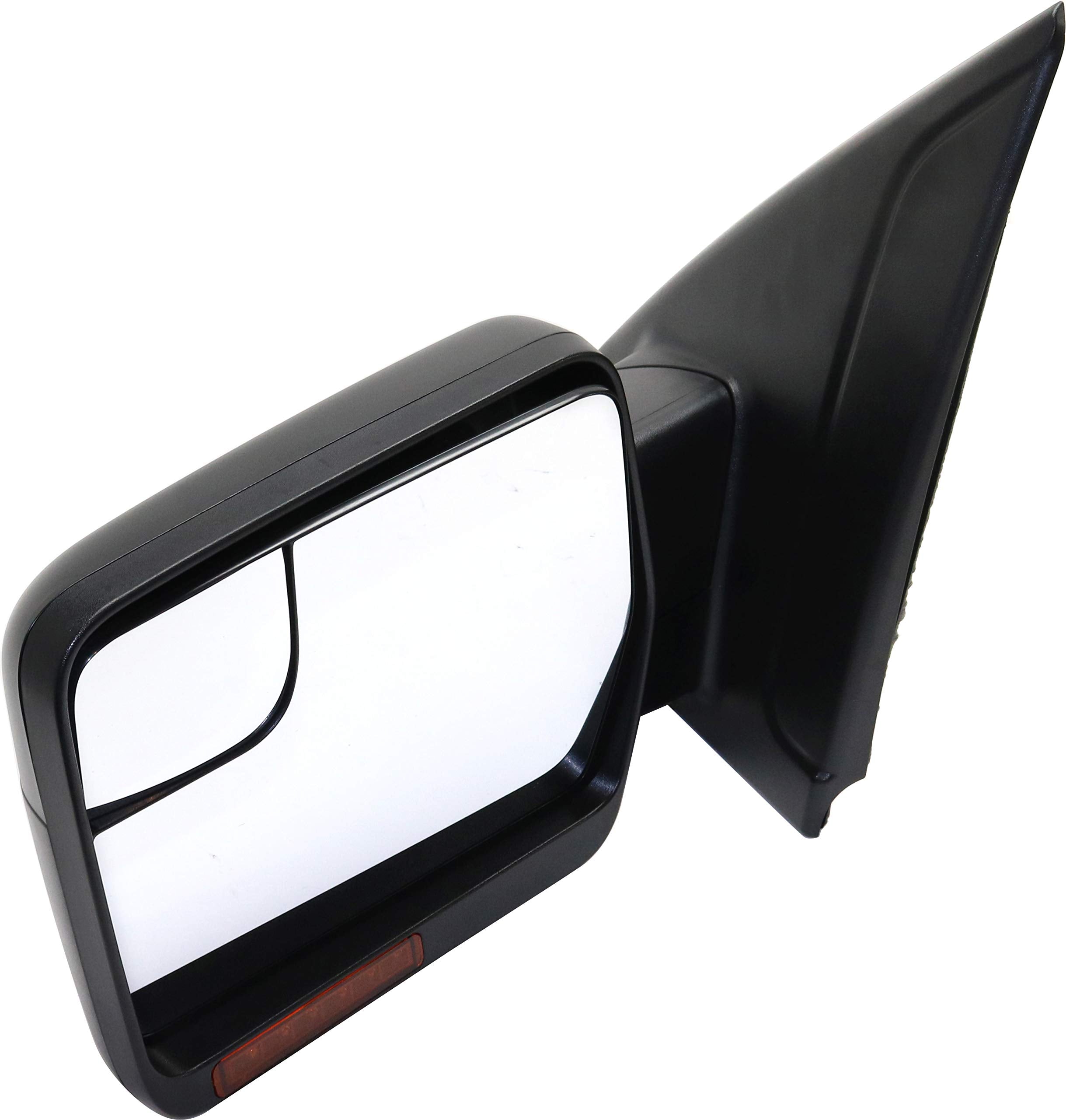 Garage-Pro Driver Side Power Heated Mirror for Ford F-150 2011-2014 Manual Fold With Signal Light & Spotter Glass; Without Memor