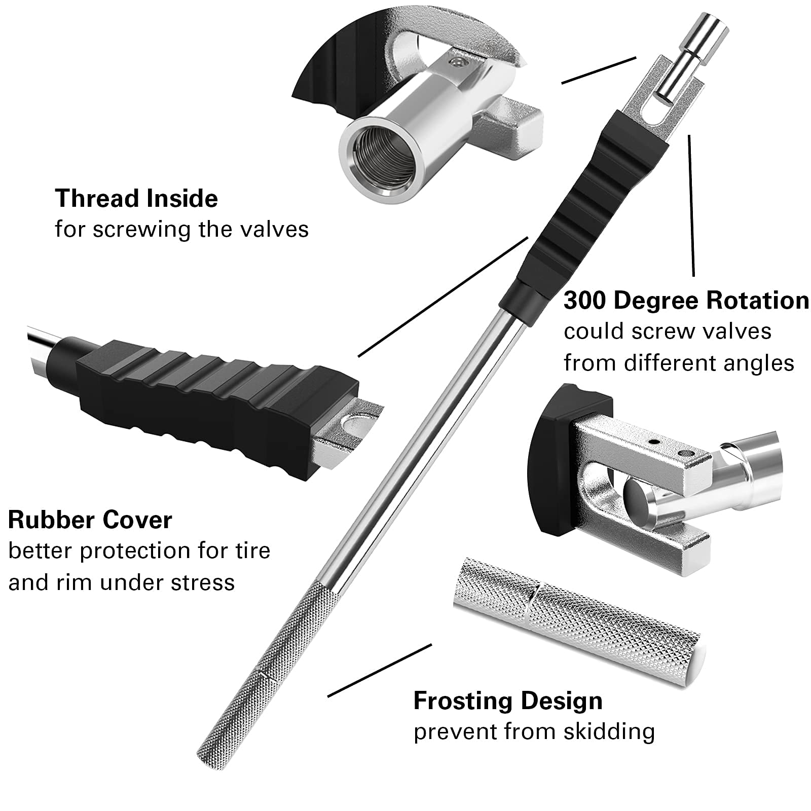 Ckauto Valve Stem Puller/Installer With Rubber Boot