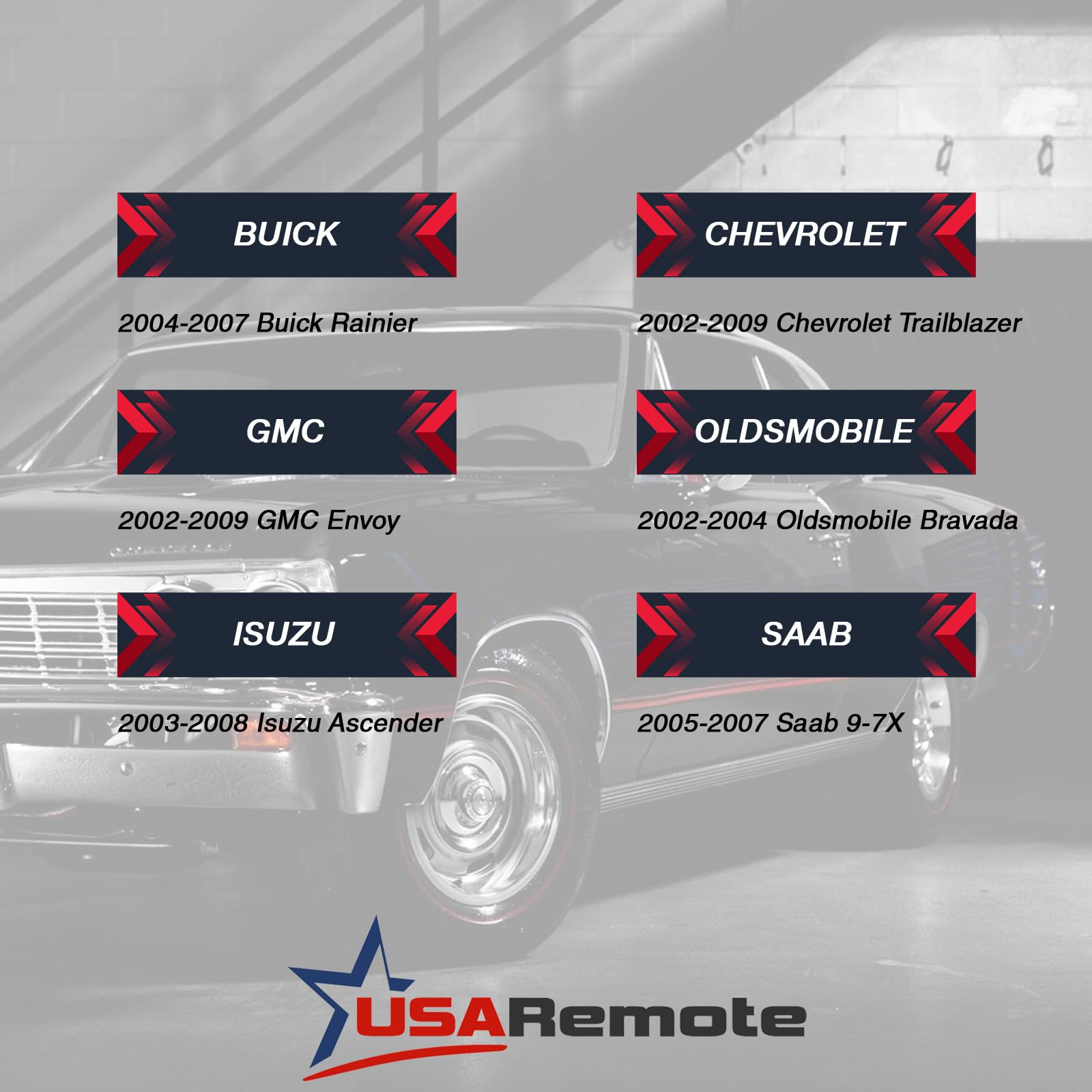 Key Fob Keyless Entry Remote fits Buick Rainier / Chevy Trailblazer / GMC Envoy / Isuzu Ascender / Oldsmobile Bravada (15008008 15008009 Blue), Set of 2