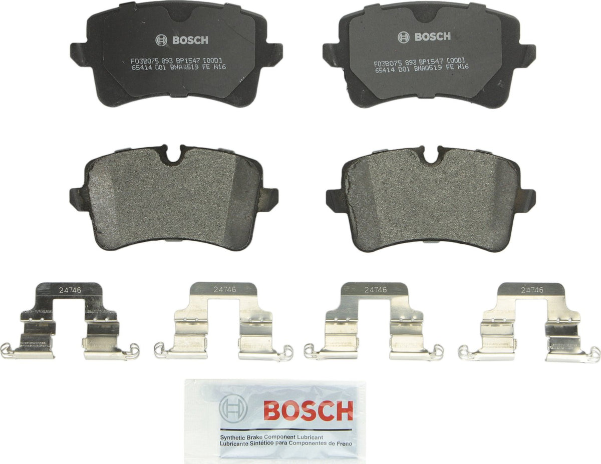 BOSCH BP1547 QuietCast Premium Semi-Metallic Disc Brake Pad Set - Compatible with Select Audi A6, A6 Quattro, A7 Quattro, A8 Qua