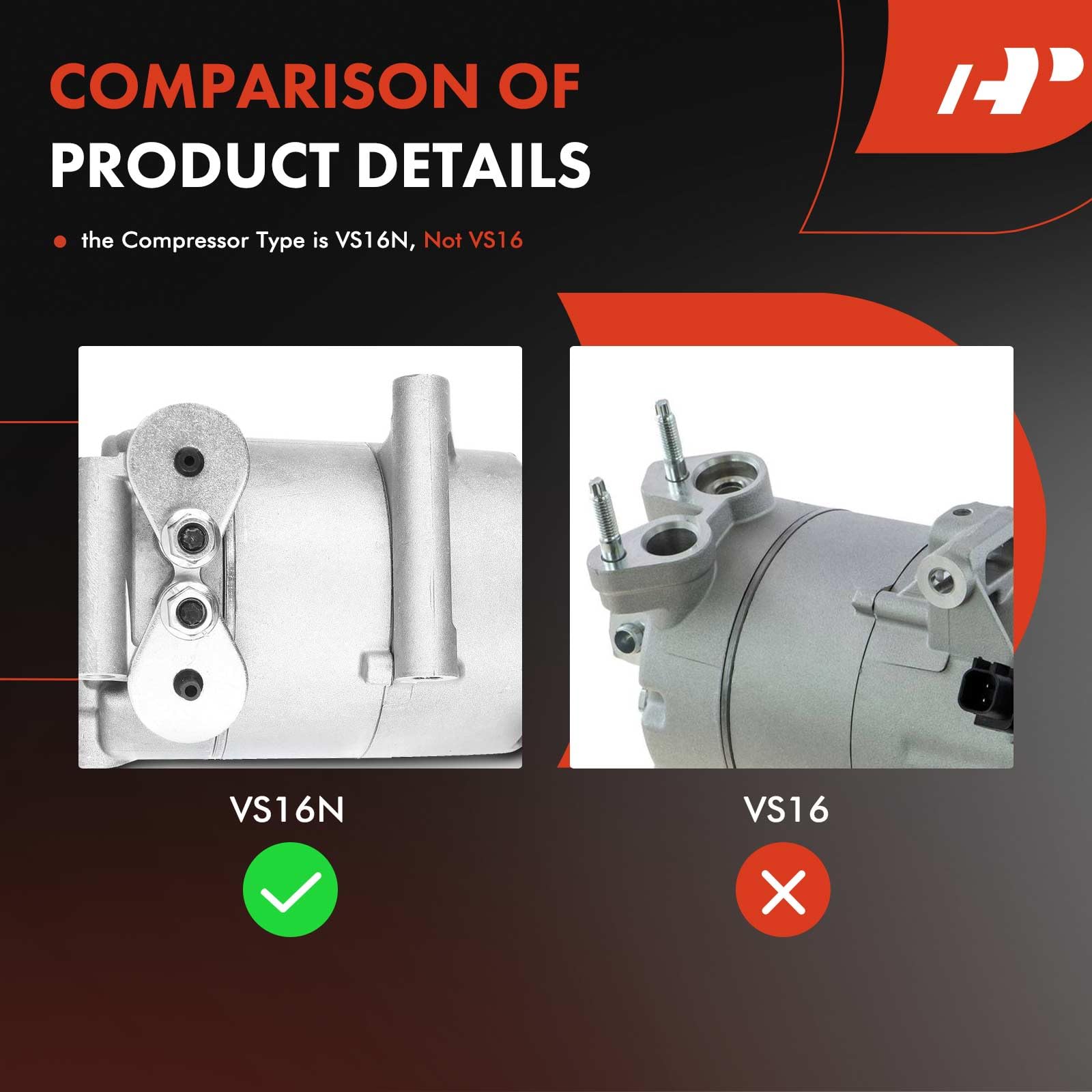 A-Premium A/C Compressor with Clutch Compatible with Ford Escape 2.5L 2013-2014, Focus 2.0L 2012-2014