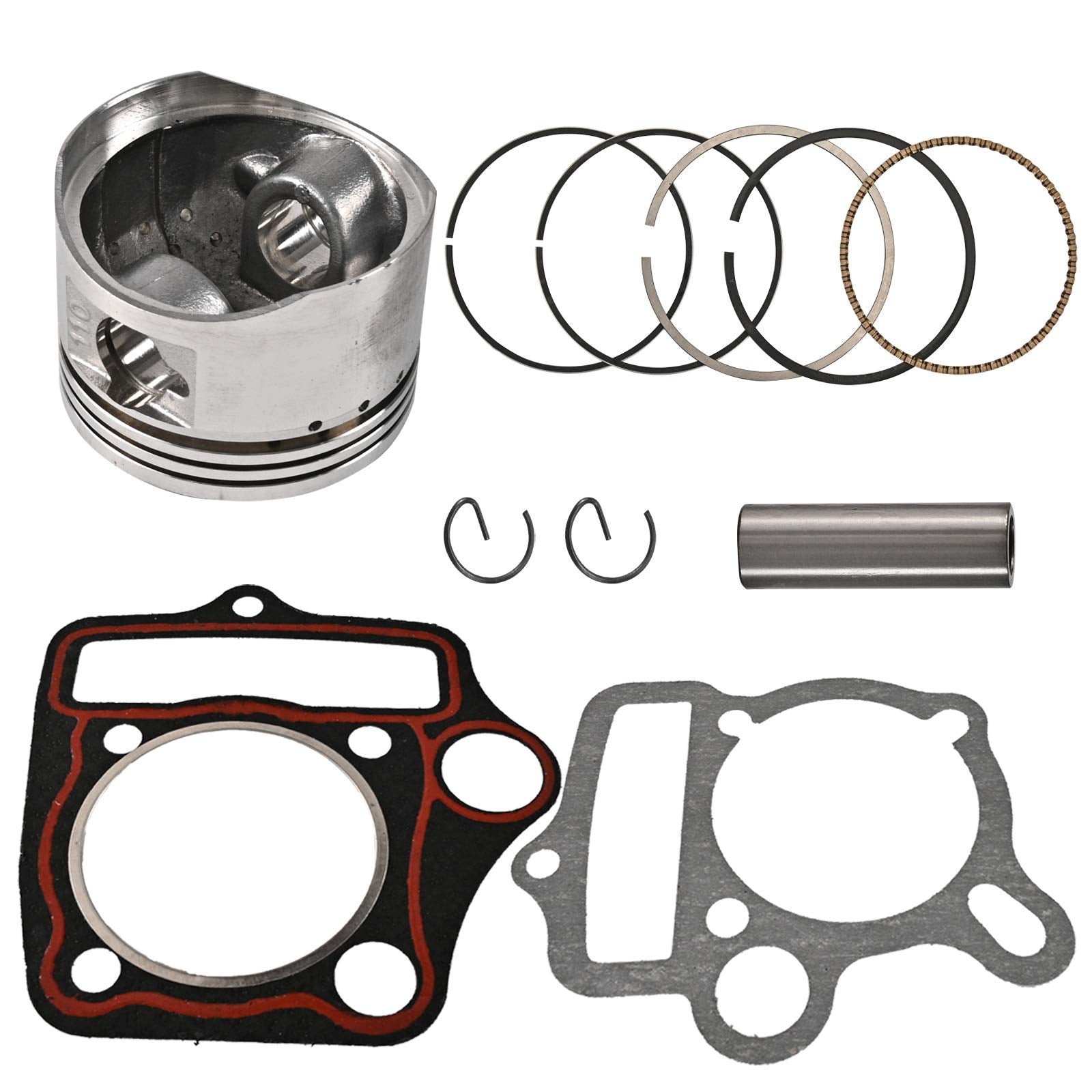 Trkimal 52.4mm Engine Parts Cylinder big bore kits with Gaskets and Piston Set for 4 Stroke Chinese TaoTao Coolster ATV 110cc Pi