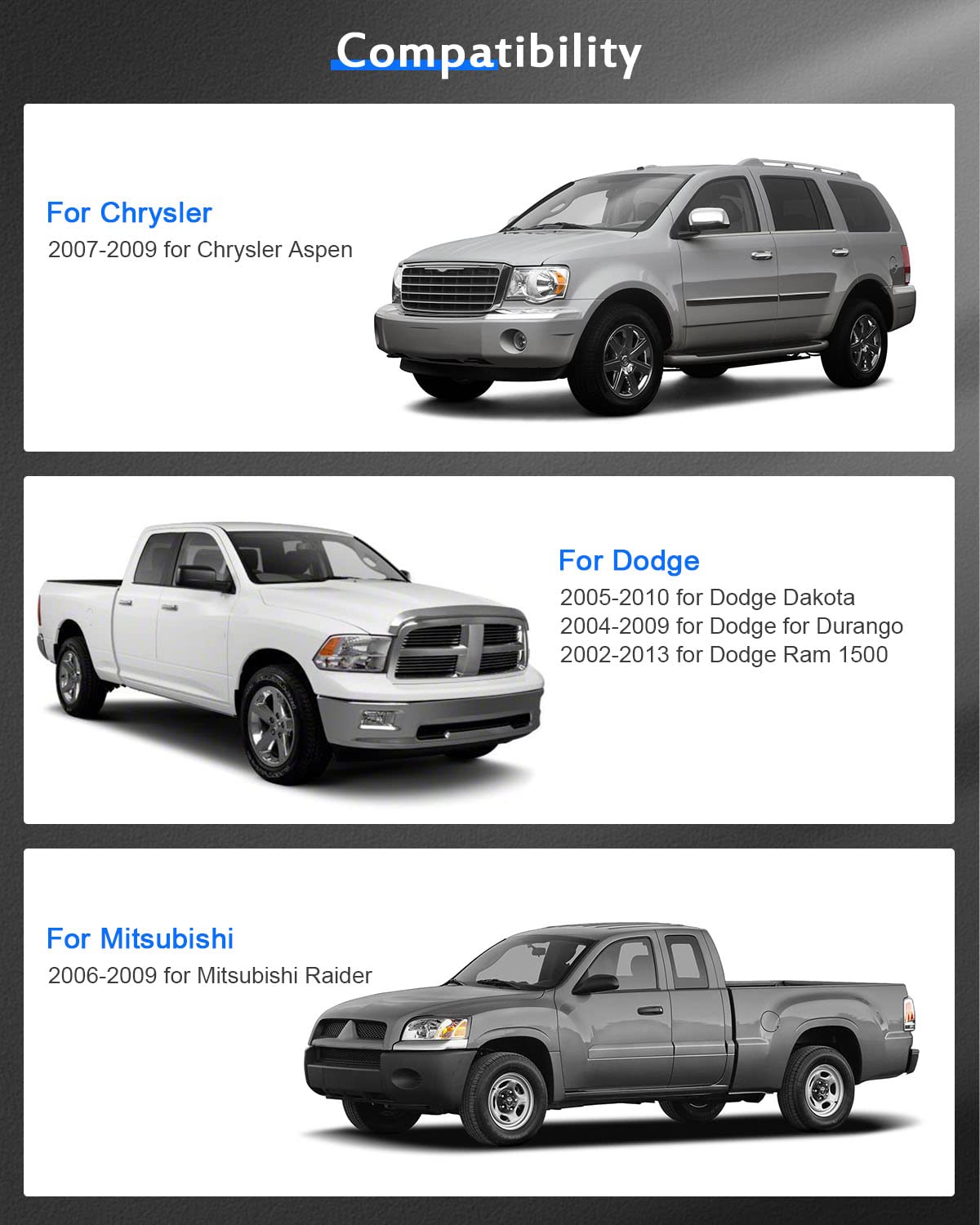 ECCPP 2PCS 2&quot; 5x5.5 to 5x5.5 5x139.7 Wheel Spacer Adapters 5 Lug 9/16&quot; Studs 77.8mm Fit for 2002-2010 for 2002-2010 for Ram 1500 2006-2009 for Raider