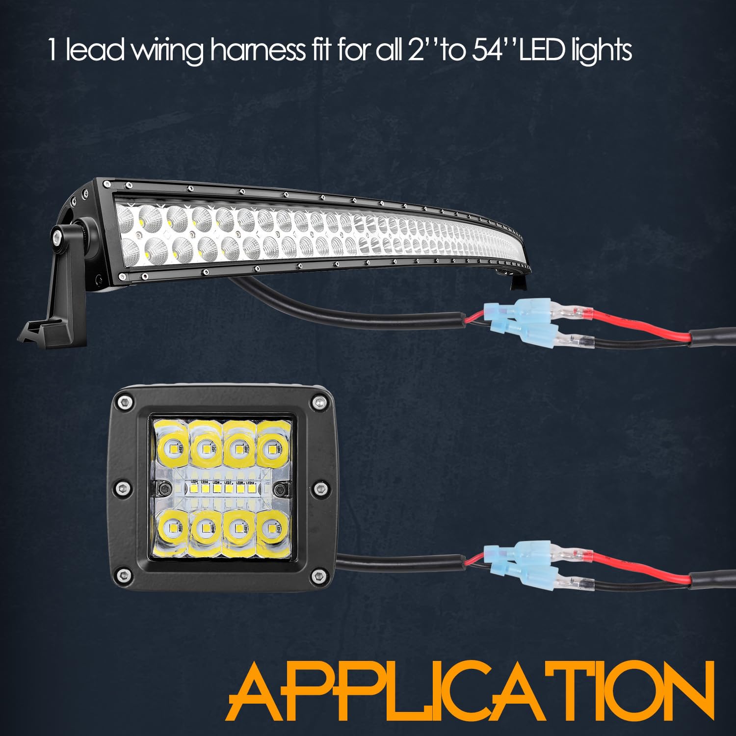 Wiring Harness 1 Lead, Nirider 12V 40A Rocker Switch Relay Fuse Nylon Wiring Harness Kit For Led Light Bars Fog Lights Work Ligh