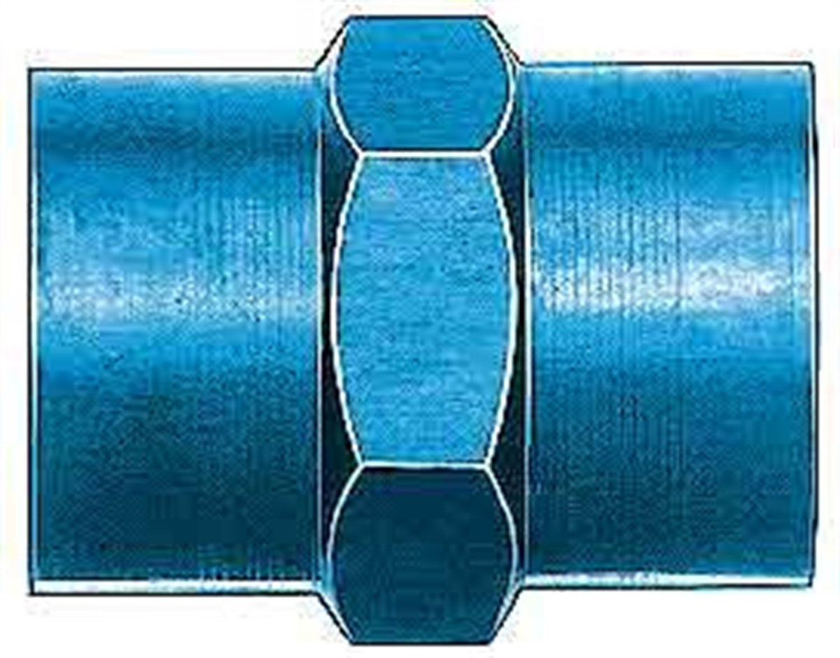 Aeroquip Fcm2129 Blue Anodized Aluminum 1/8'' Straight Pipe Coupler