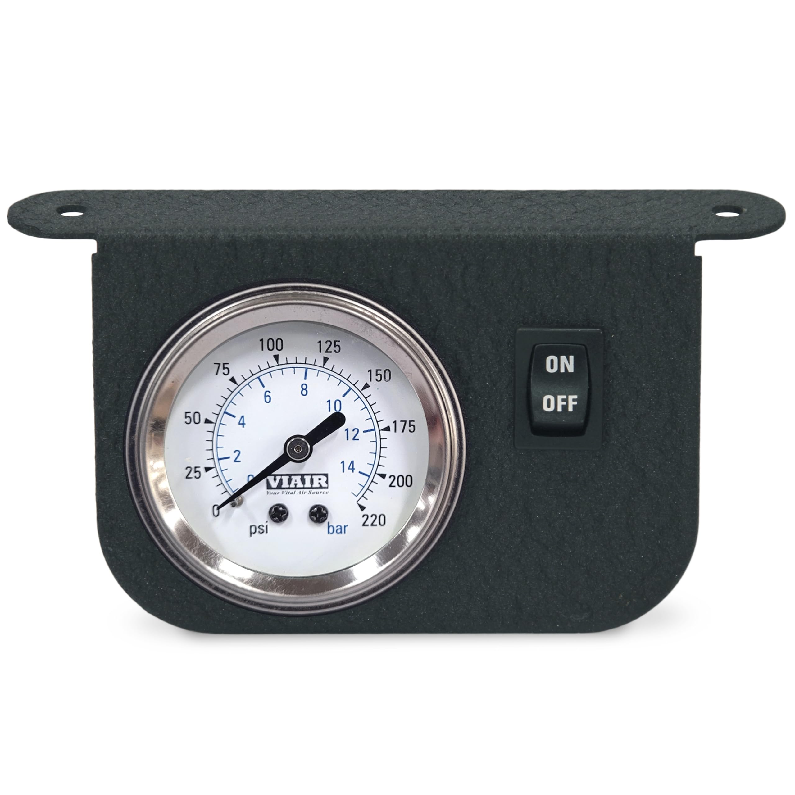 Illuminated Dash Panel Gauge Kit, White Face (200 Psi, 30 Amp)
