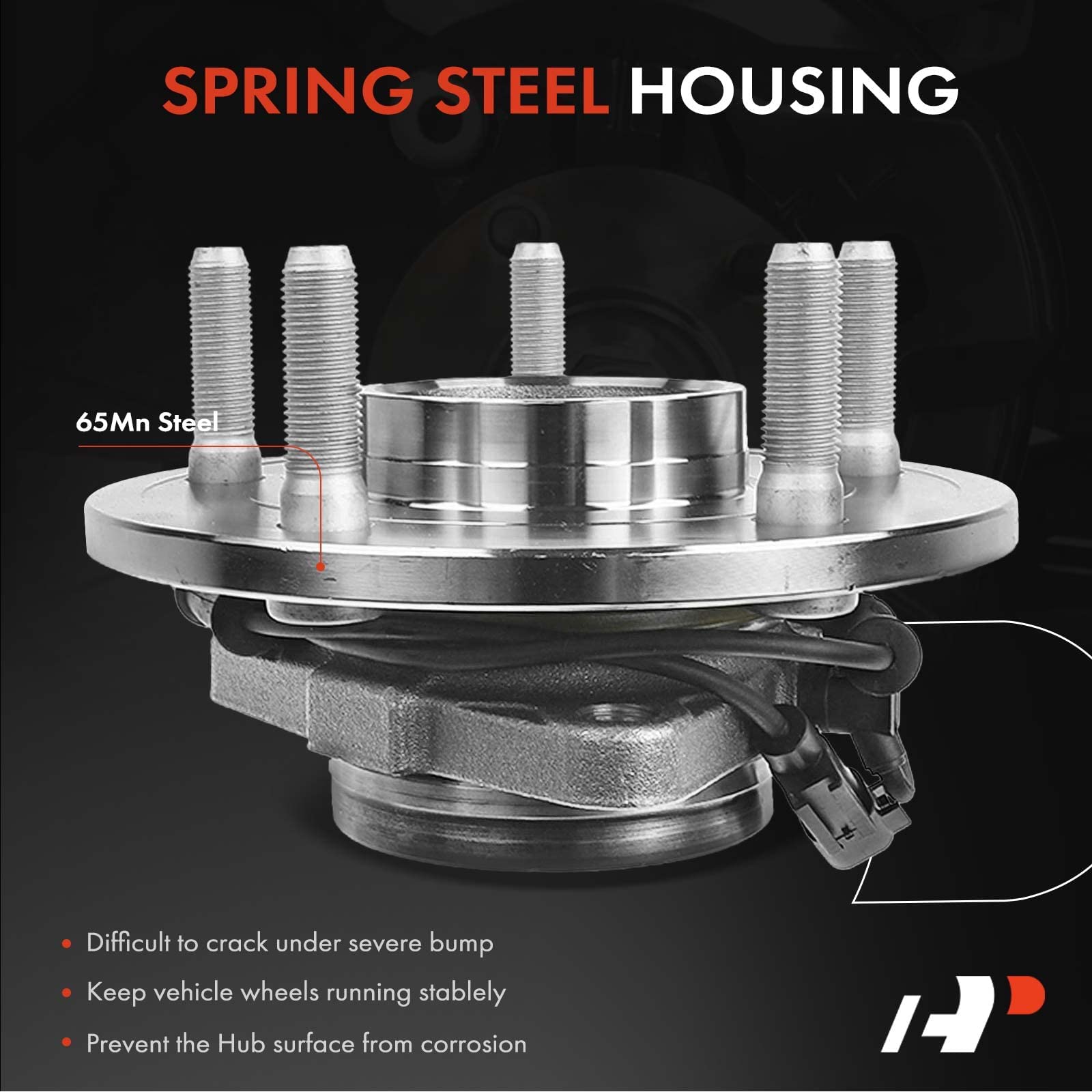 A-Premium 2 X Front Wheel Bearing And Hub Assembly With Abs & 5-Lug Compatible With Ram 1500 2012-2018, 1500 Classic 2019-2022
