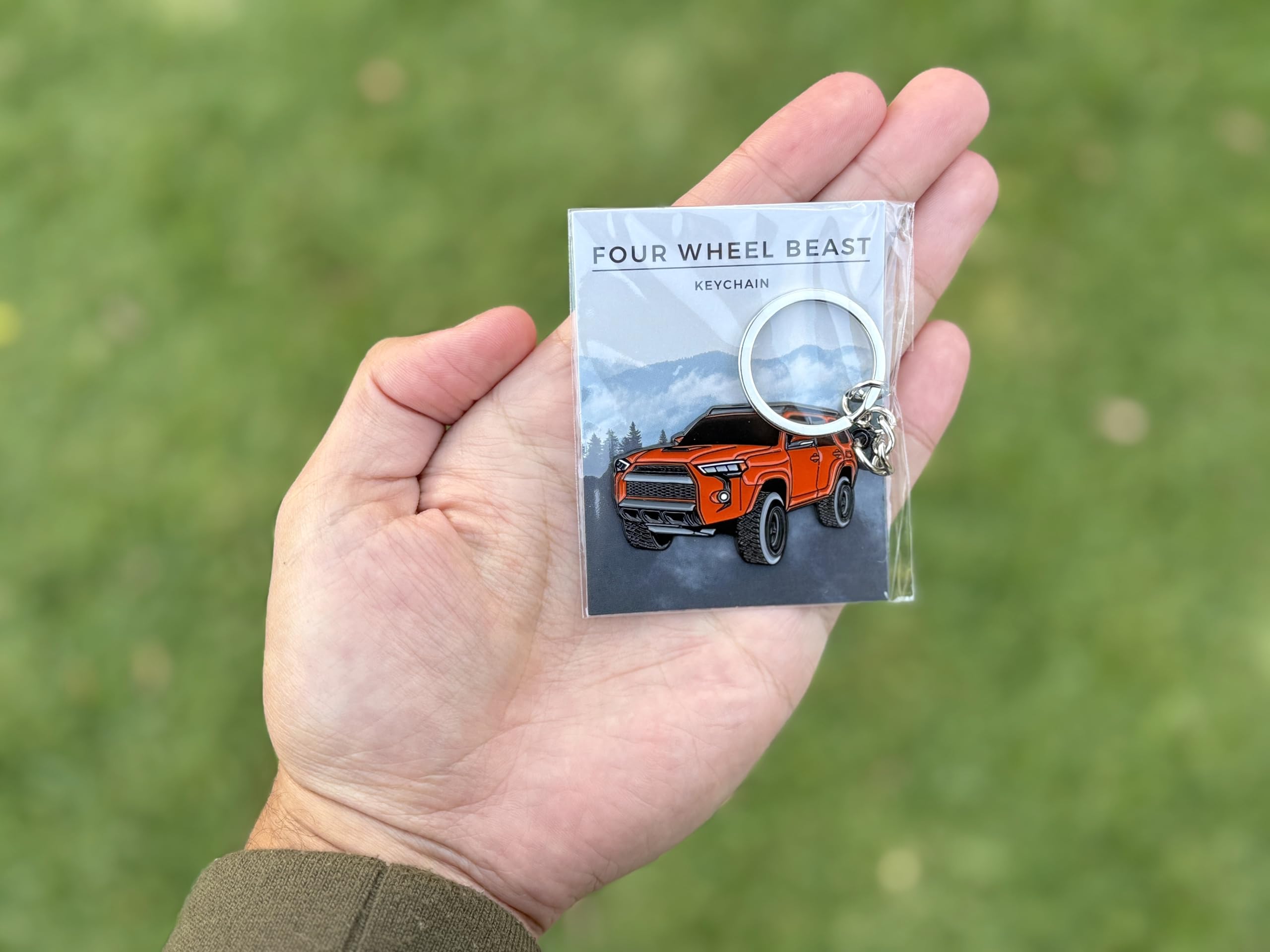 Four Wheel Beast 4Runner Accessories - Keychain 4 Runner Key Chain Key Fob Cover - 3Rd 4Th 5Th Gen Mods Trd Car Accessories (Sol