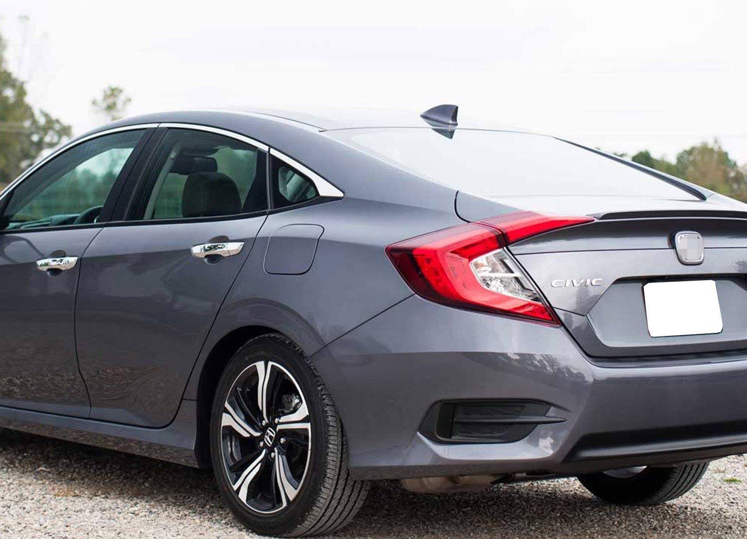 Ijdmtoy Smoked Lens Rear Bumper Reflector Lenses Compatible With 2016-21 Honda Civic Sedan/Coupe 10Th Gen, Oe-Spec Lh Rh Assembly